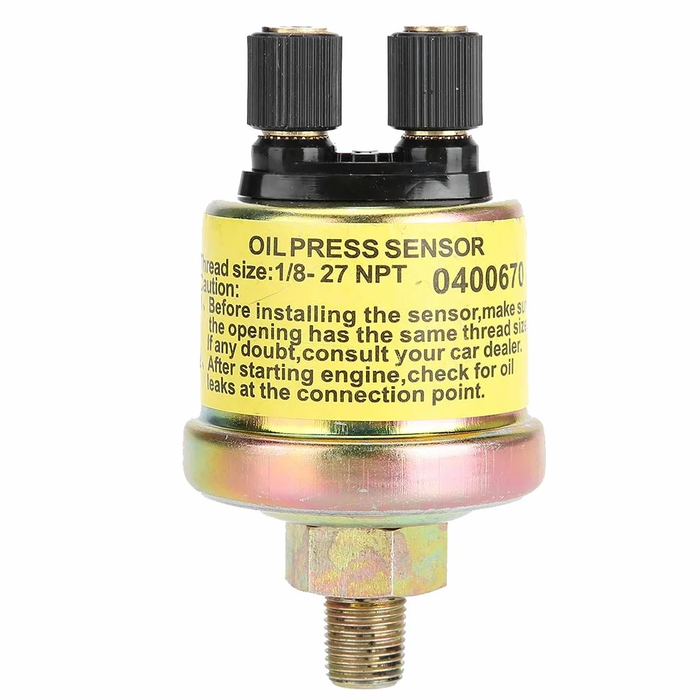 Ever Sensore Di Pressione Olio Motore Auto ES-100 Universale 1/8 NPT Per Indicatore Aftermarket