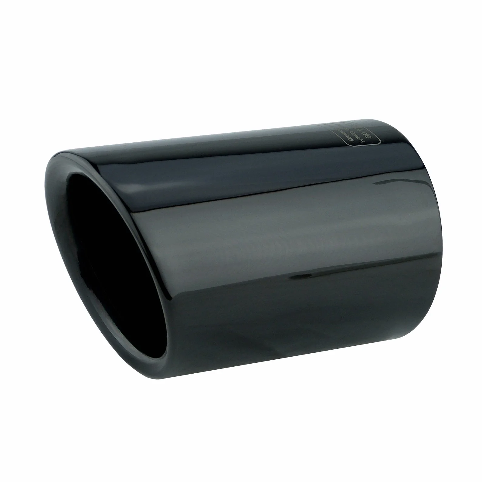 Terminali di Scarico in Acciaio Inox L&P A293 Nero Lucidato Cromato