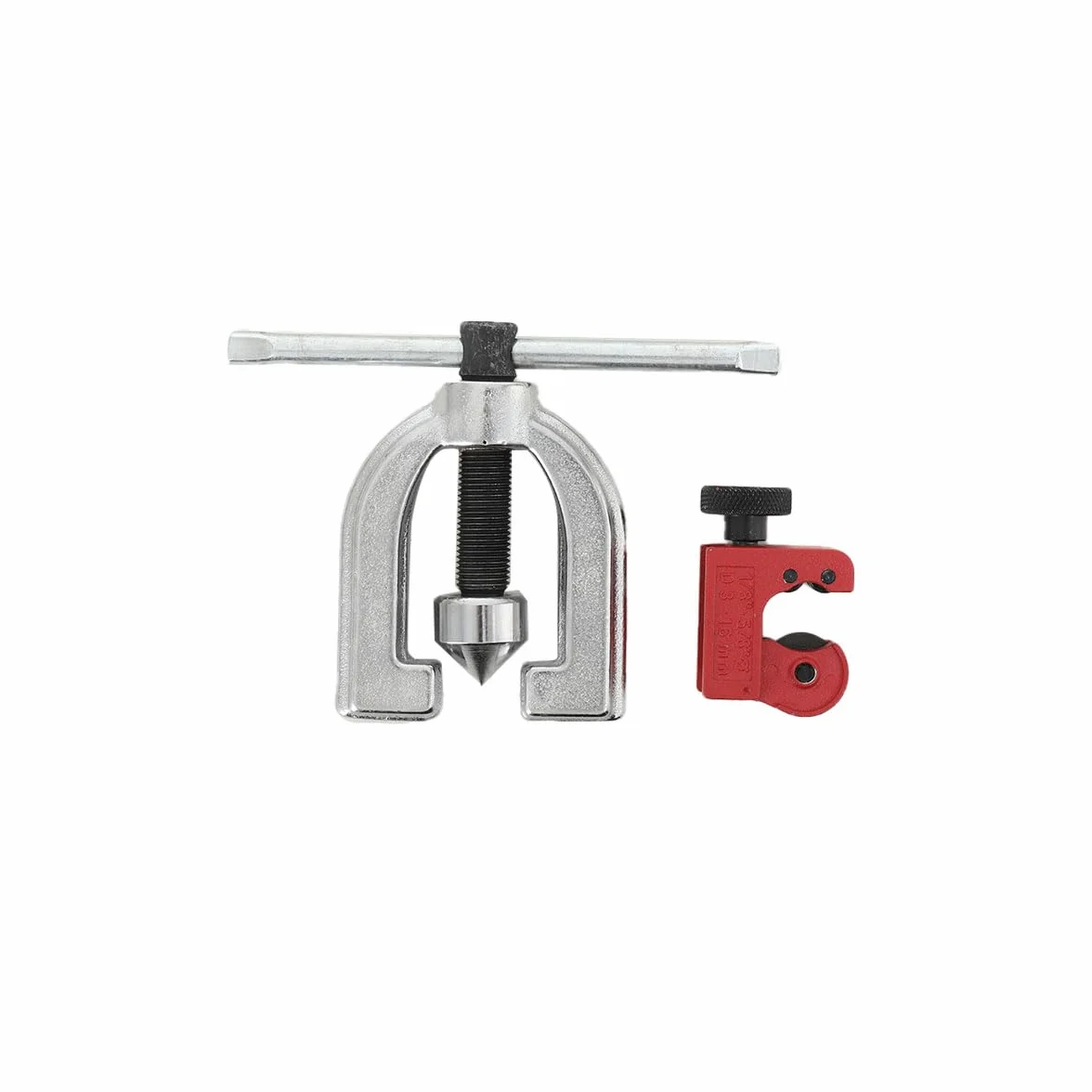 Kit di Attrezzi per Espansione Tubazioni Freni, Taglierina Tubi, Svasati, 5 Adattatori 3/16"-1/2", Rame Alluminio Ottone