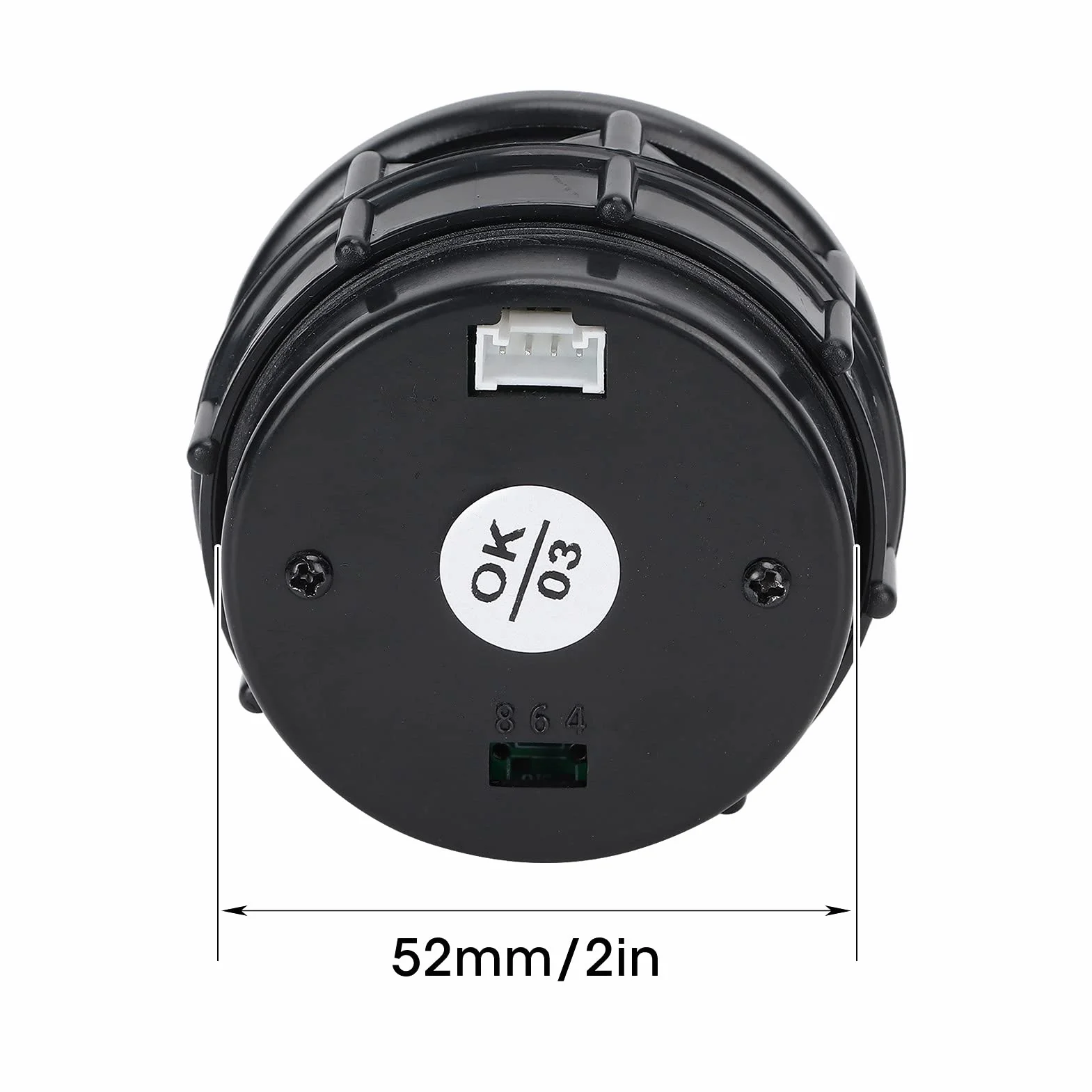 KIMISS Kit Indicatore Rapporto Carburante Aria AFR, Indicatore Rapporto Carburante Aria Auto 52mm LED Blu Digitale per Veicolo a Benzina 12V 4/6/8 Cilindri