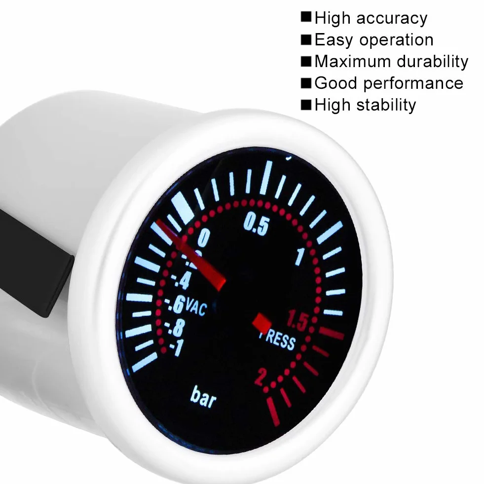 Turbo Boost Gauge, 12V 2"Car Universal LED Digital Turbo Boost PSI Gauge Meter Meter Turbo Boost Gauge Turbo Gauge Kit Turbo Gauge