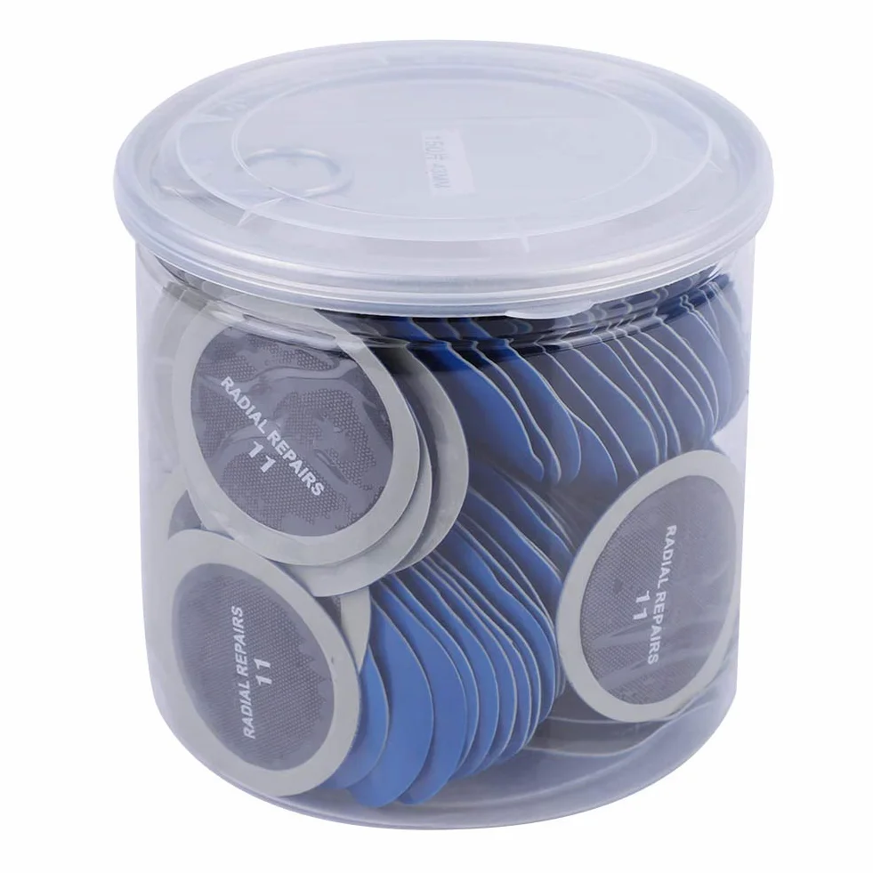 Toppe per Riparazione Foratura Pneumatici 120 Pezzi 43mm Gomma Naturale Patch a Freddo Tubeless Auto Bici