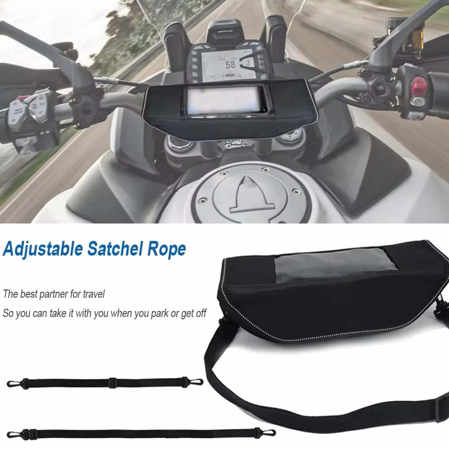 Borsa Porta Attrezzi Per Moto Per CFMOTO 700MT 700 MT Impermeabile E Antipolvere, Comoda Da Viaggio Per Manubrio