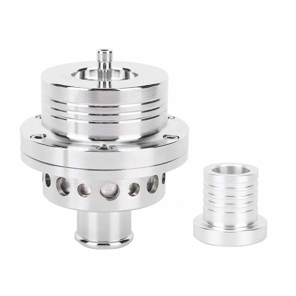 Qiilu Valvola di Soffiaggio Turbo BOV Sound Simulator Kit per A4/B5 Argento