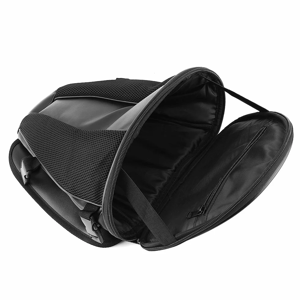 Luocute Borsa Moto Impermeabile, Borsa Sportiva Trasporto Sedile Posteriore, Borsa Coda per Telefono Chiavi Nera