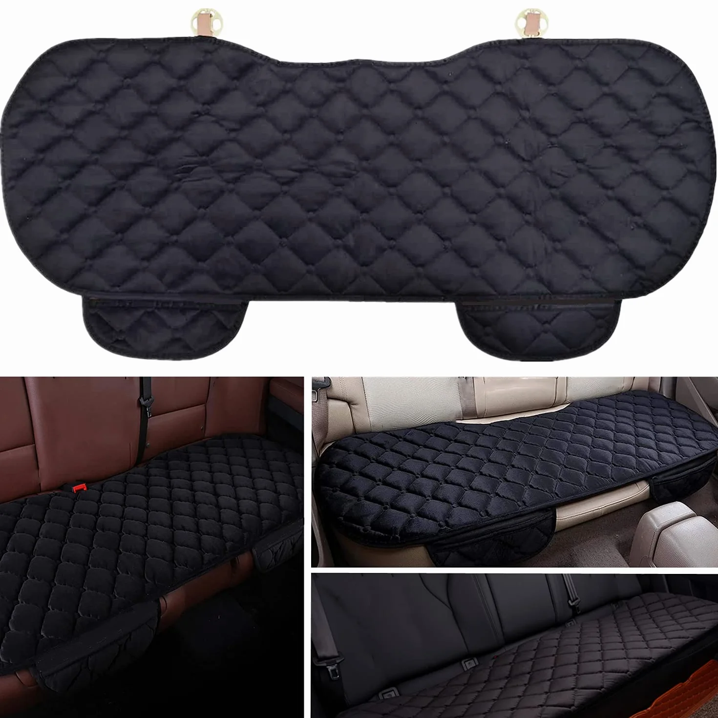 Coprisedile Universale Auto Velluto Cuscino Protezione Sedile Auto Bambini Animali Nero