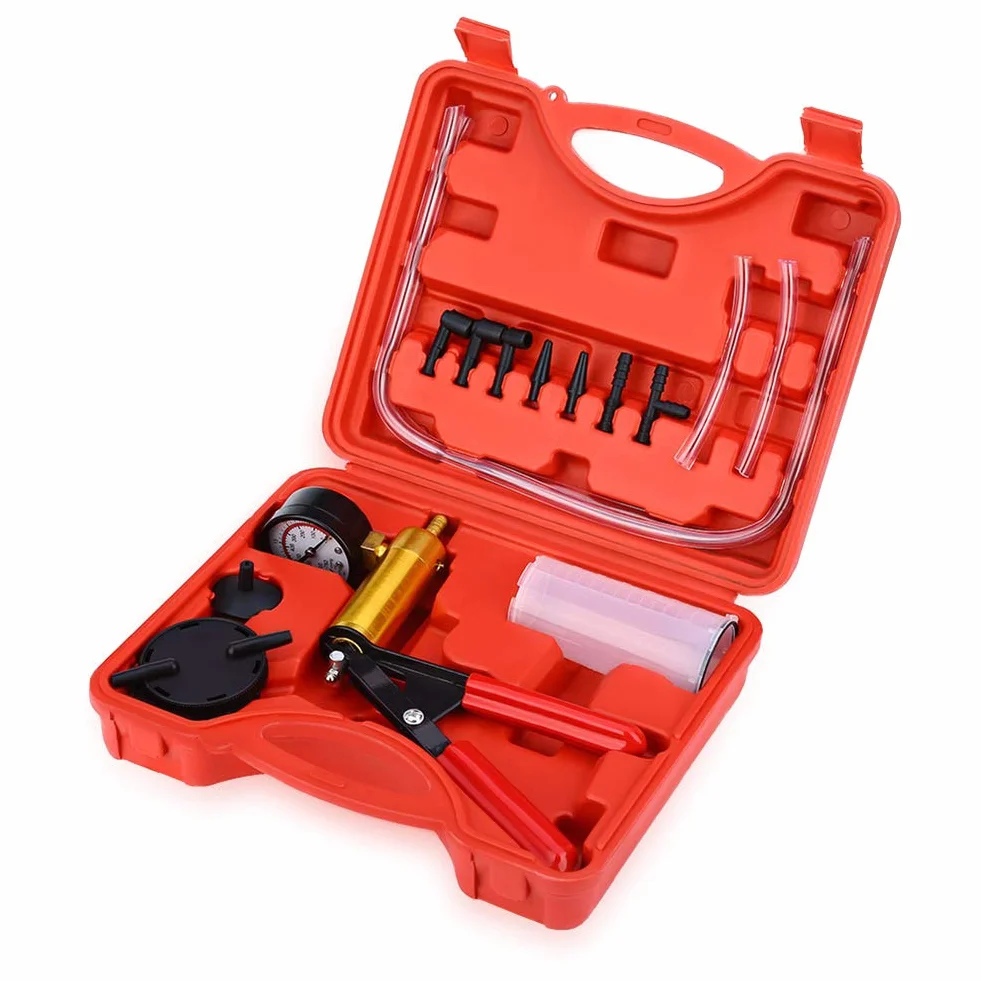 Kit Spurgo Freni 17pcs Tester Pompe a Vuoto per Autoveicoli