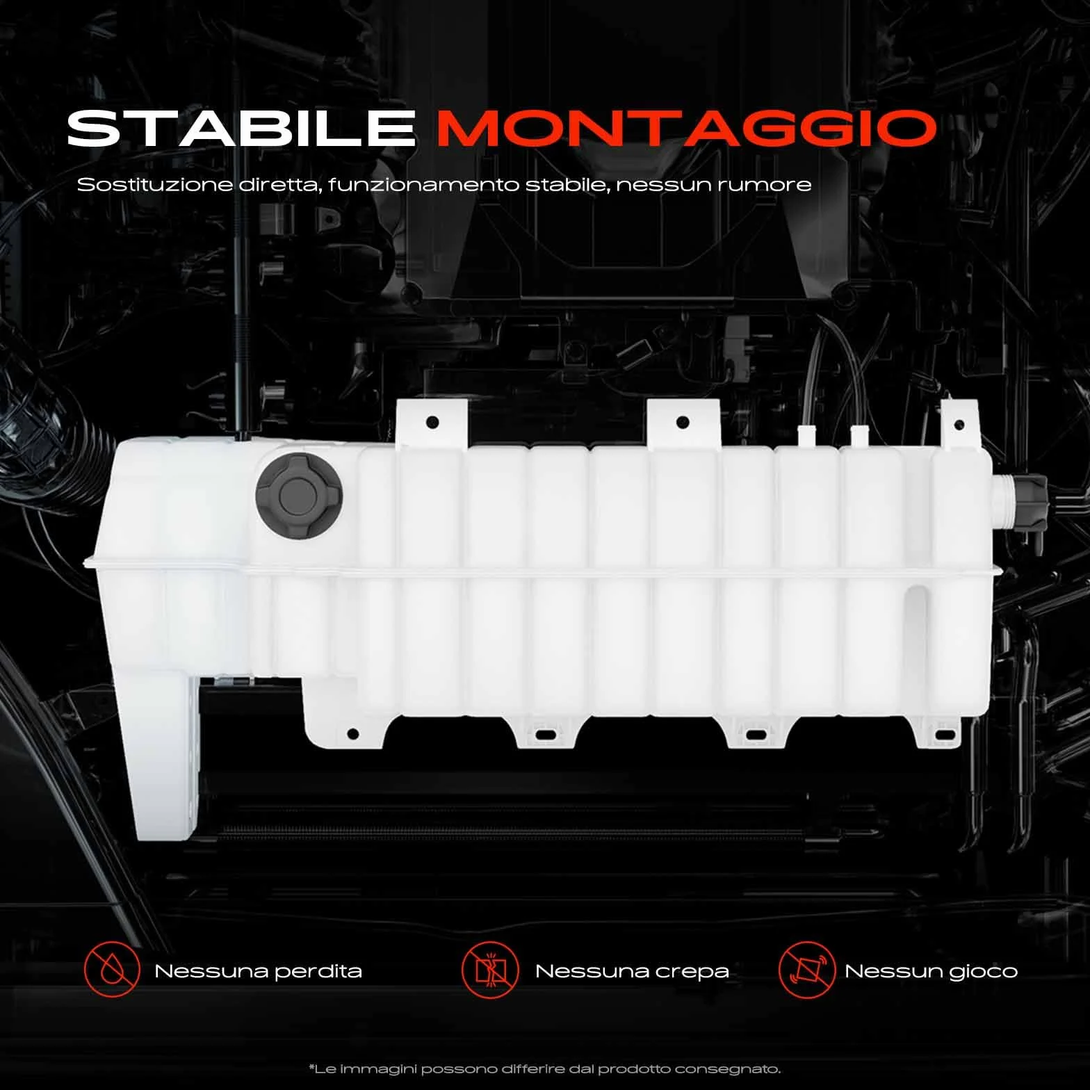 Frankberg Serbatoio di Espansione Refrigerante Intestazione Serbatoio Raffreddamento Compatibile con KA RU8 1.2 169 1.2 169 1.1 169 1.2 4x4 169 1.2 Natural Power Replace# 51956876