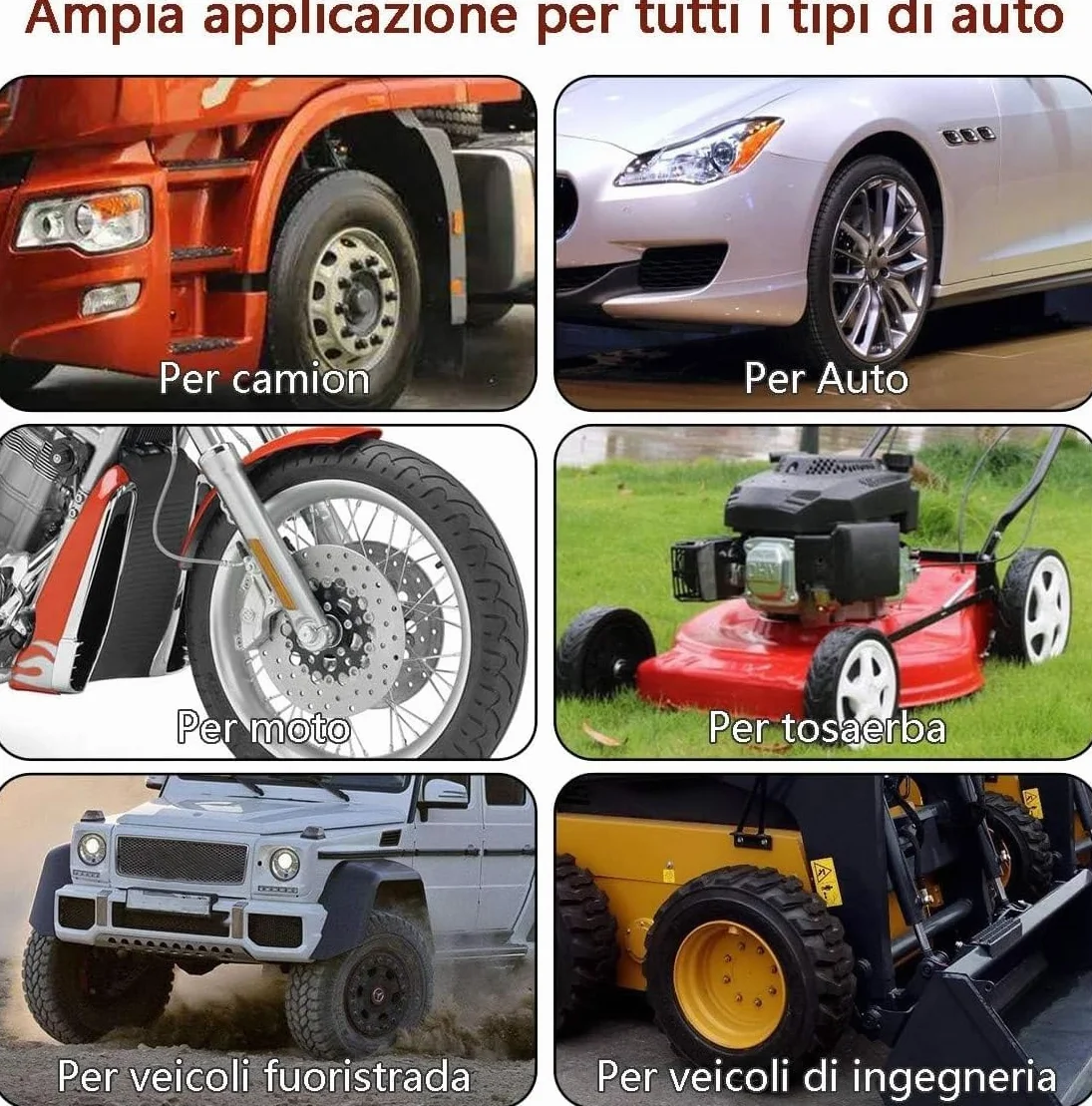 Kit di Riparazione Pneumatici 22pcs, Strumenti di Riparazione di Pneumatici Pesanti per Auto, Moto, Camion