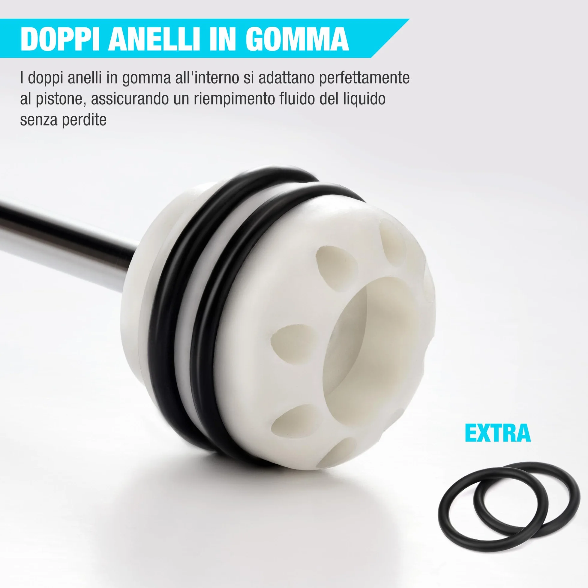 DURATECH Siringa Olio 500 ml, Estrazione Olio Motore, Siringa Cambio con Tubo Prolunga, Aspirazione Manuale