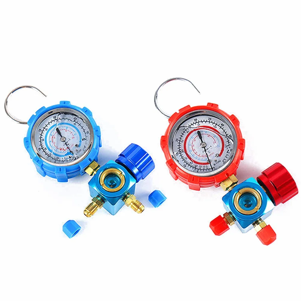 Manometro per refrigerante R410A R22 R134A 1/4 Auto Car Aria condizionata Strumento per manometro del refrigerante