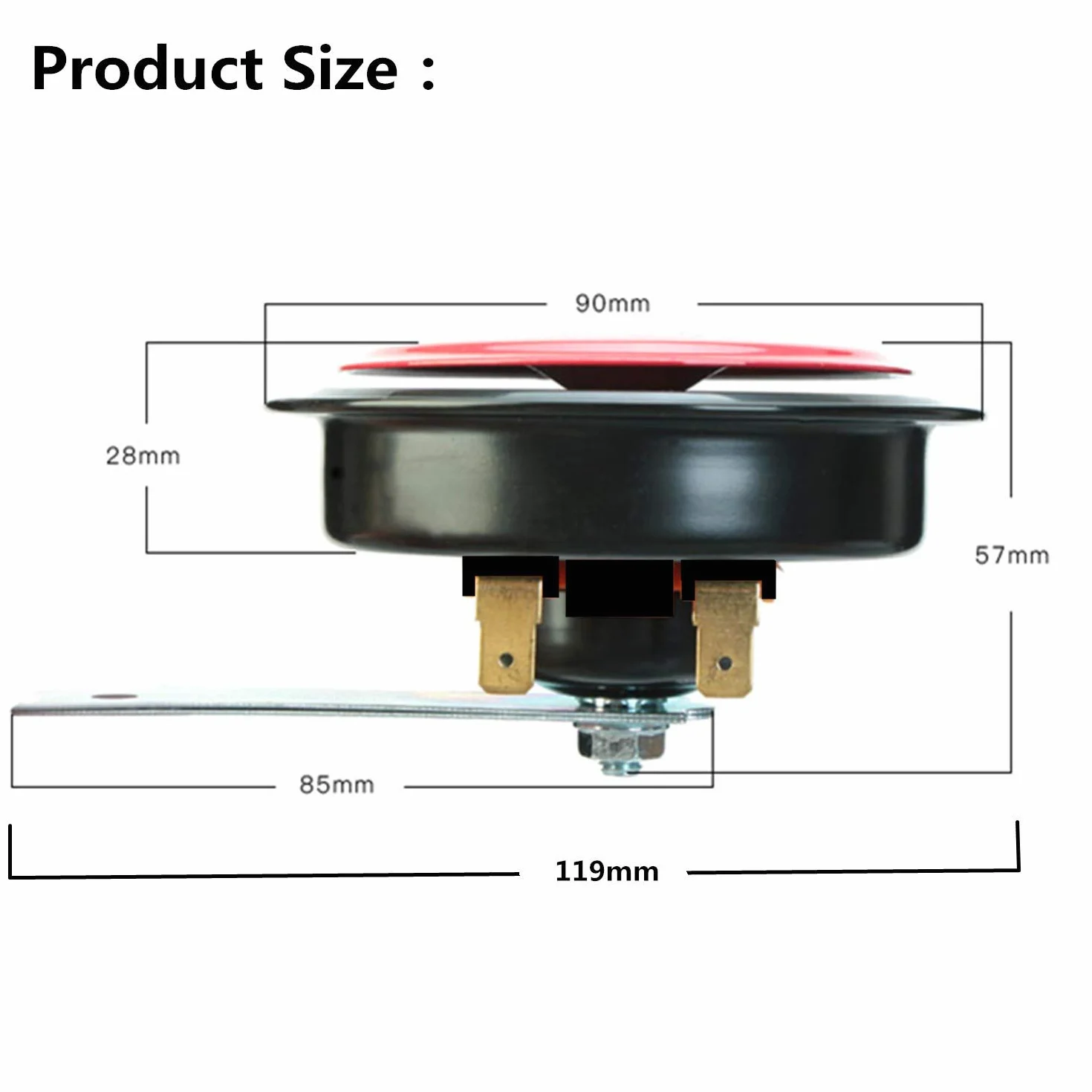 Car Horn Clacson 118DB 12V Tromba d'aria Super forte tono alto e basso tono doppio corno in metallo con impermeabile universale auto corno per auto elettrica per moto camion camion barca ecc