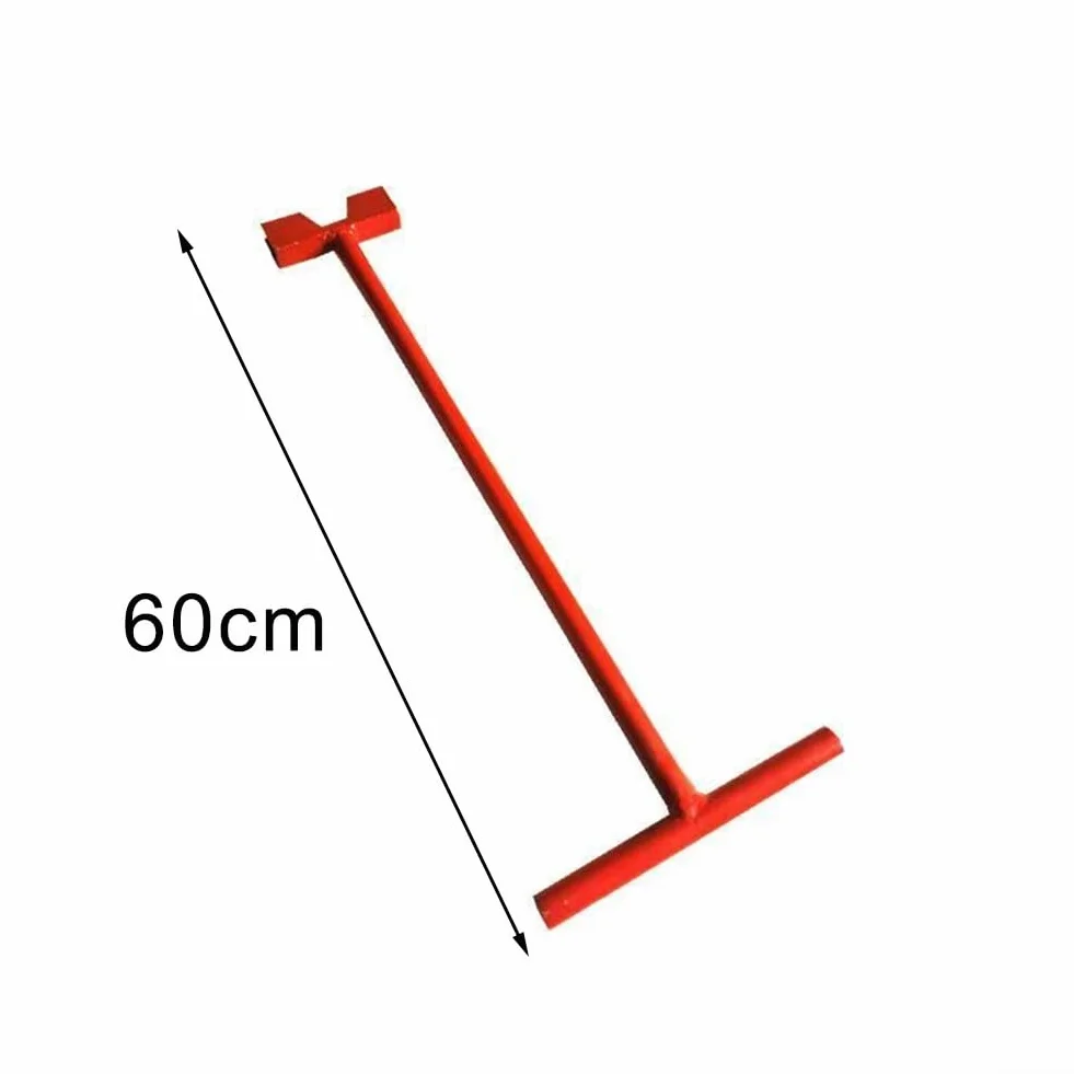 Asta di prolunga per valvola a sfera in acciaio PVC, stelo di estensione per pozzi profondi, 30 cm, 60 cm, maniglia a doppio orecchio, design a tubo rotondo, maniglia a T per operazioni di condotte