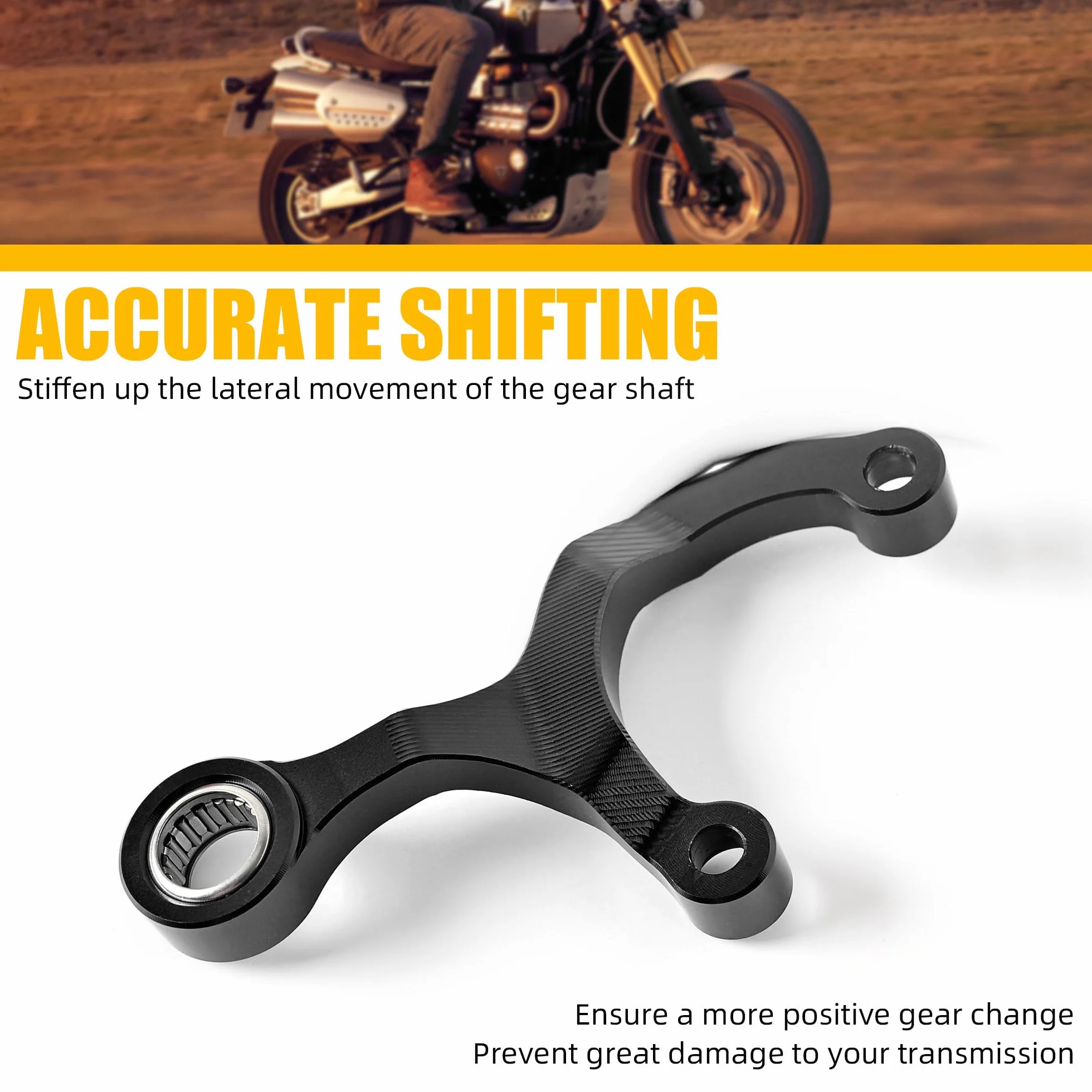 Supporto per cambio stabilizzatore del cambio in alluminio blu Compatible with Yamaha Tenere 700/XTZ700, Tenere 700 Rally Edition 2020-2024, Tenere 700 World Raid 2022 2023, MT-07, MT07