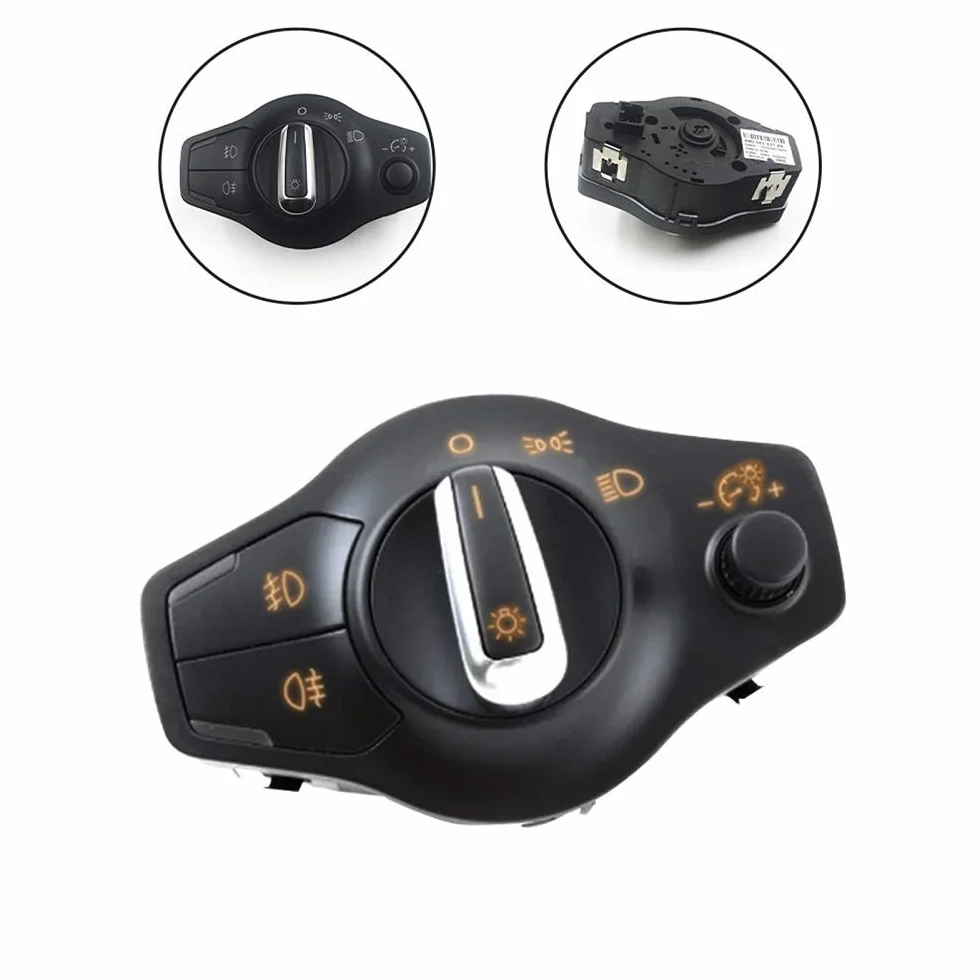 Interruttore Fari Auto Fendinebbia Faro Audi A4 B8 S4 8K0 941 531AR ABS Nero Manuale Meccanico