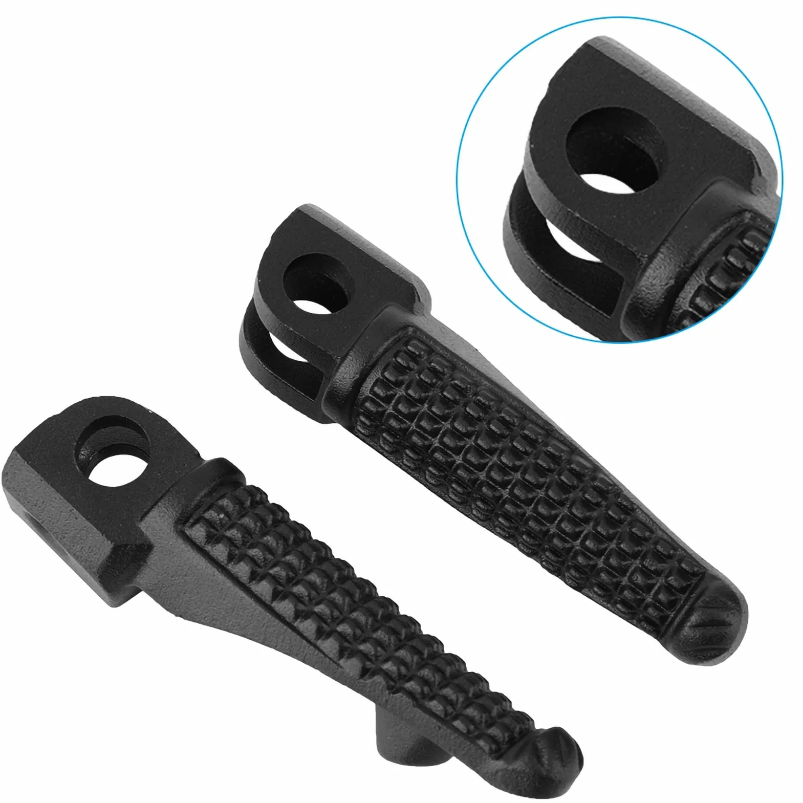 Er6 Pedane Mt07 Pedane Moto Nero per Z800 Z750 Riposo Pieds e Z1000 Pied Av Zx9r Reposapies Moto Speedfight 2 Fussrasten Sozius