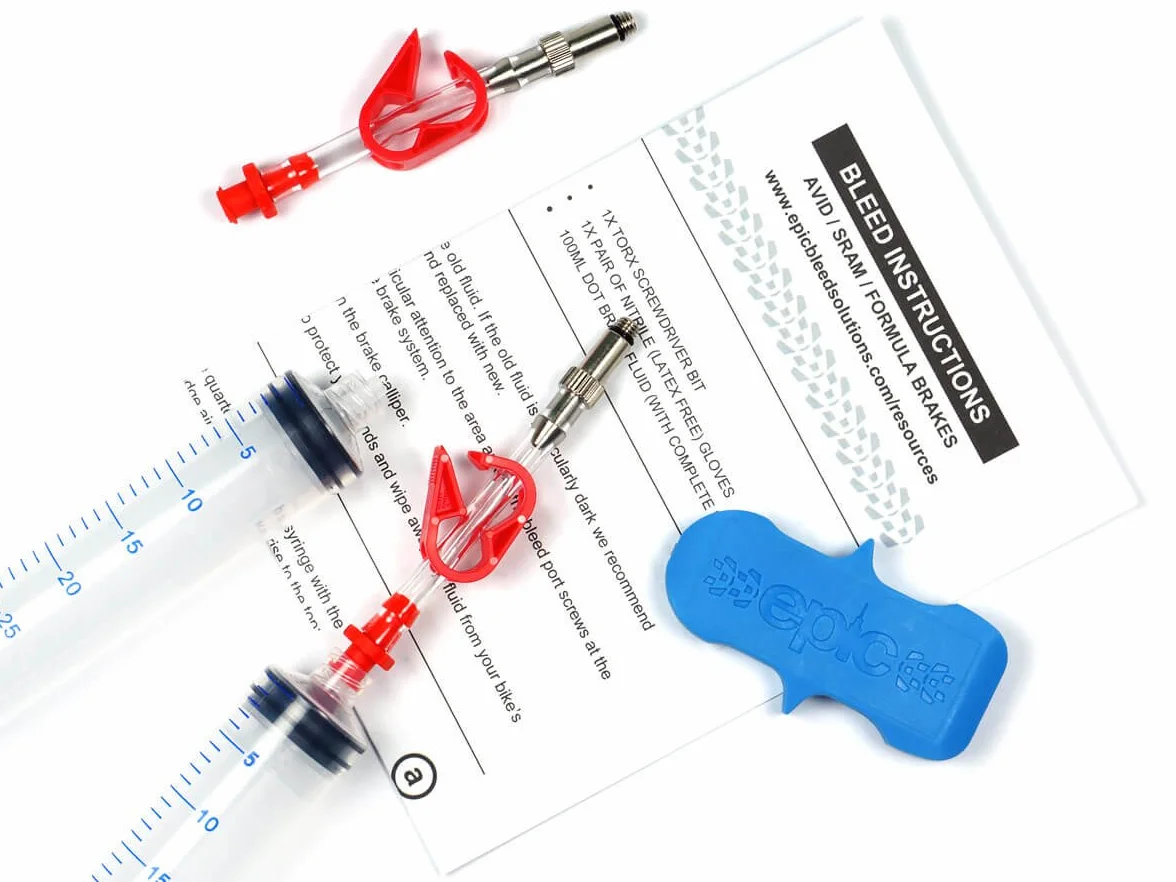 Epic Bleed Kit per freni Avid e liquido freni DOT 5.1 - Compatibile con Juicy, Elixir, Code, DB
