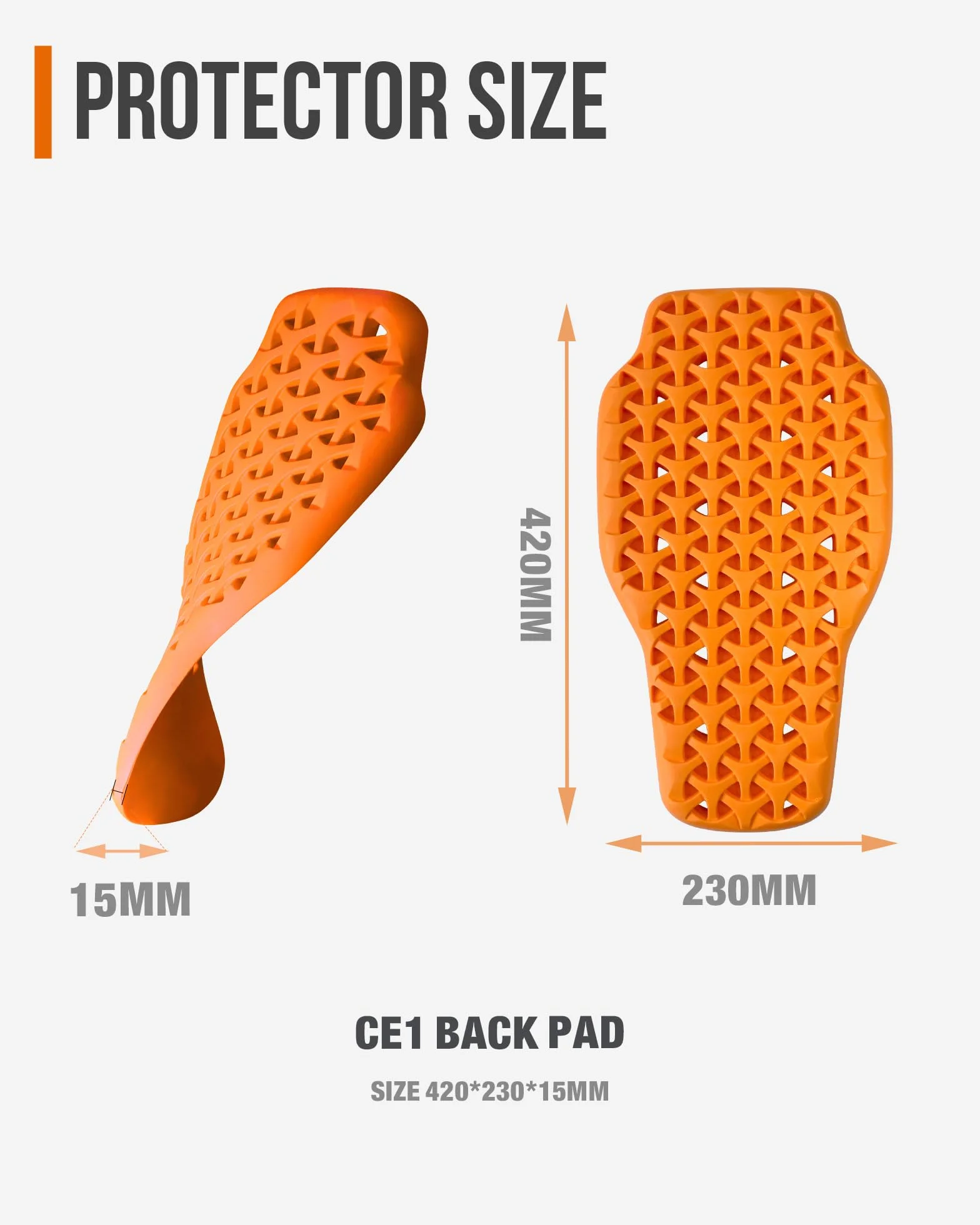 Protezioni Moto Rimovibili Certificate CE-1 Paraschiena CE-2 Spalle Gomiti Set 5 Pezzi