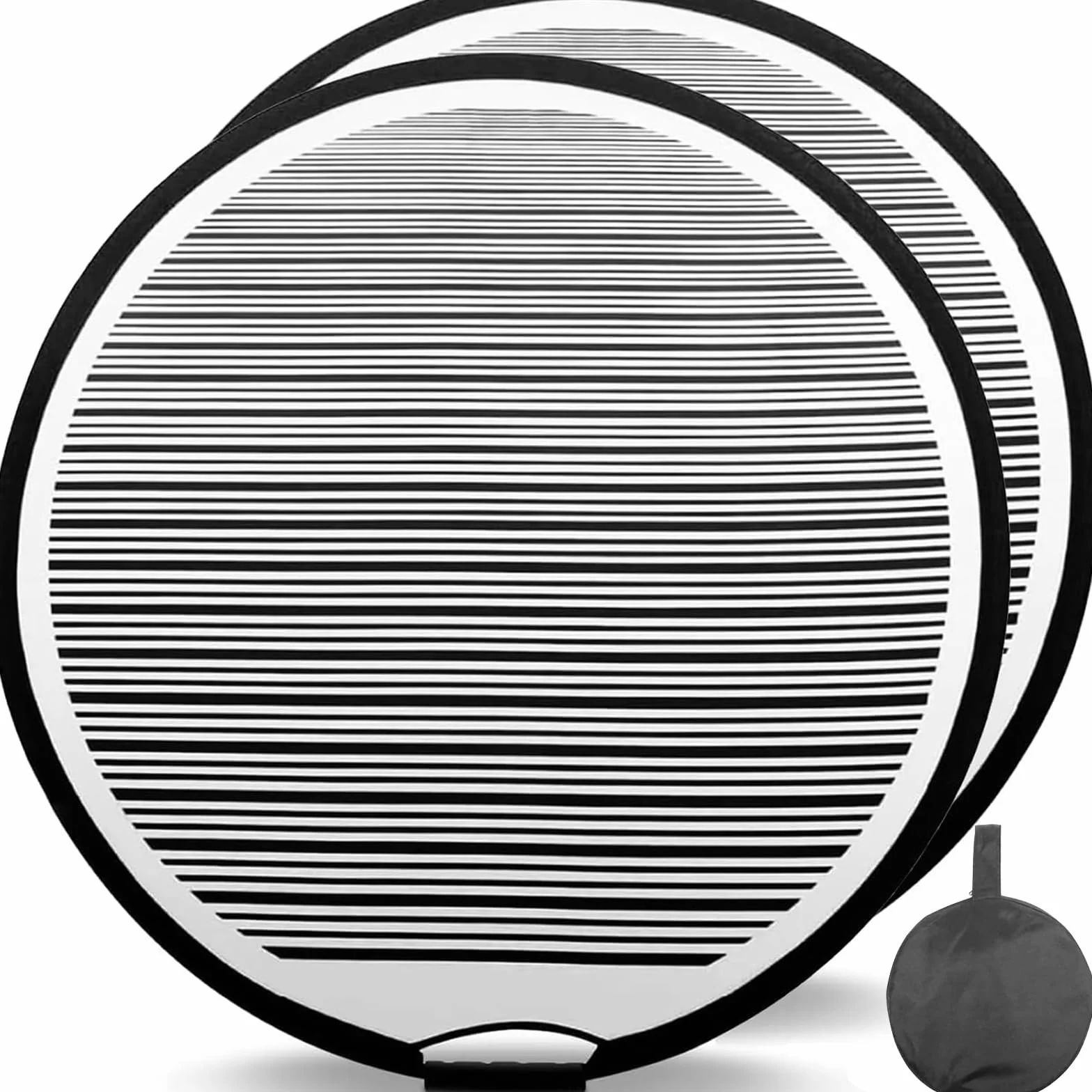 Set di 2 Riflettori per Ammaccature con Custodia Pannello Riflettente per Ammaccature per Carrozzeria e Porte Vela per Ammaccature per Il Controllo Delle Ammaccature e L'ispezione Della (2 Pcs-70cm)