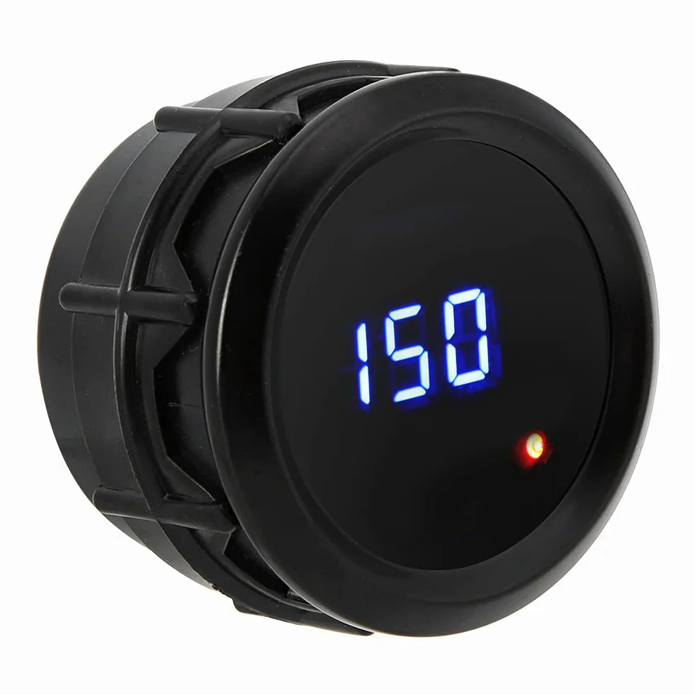 Akozon Termometro Olio 52 mm LED Blu Indicatore Temperatura Digitale per Auto