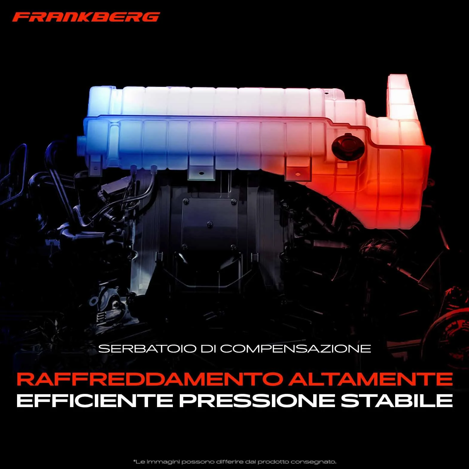Frankberg Serbatoio di Espansione Refrigerante Intestazione Serbatoio Raffreddamento Compatibile con KA RU8 1.2 169 1.2 169 1.1 169 1.2 4x4 169 1.2 Natural Power Replace# 51956876