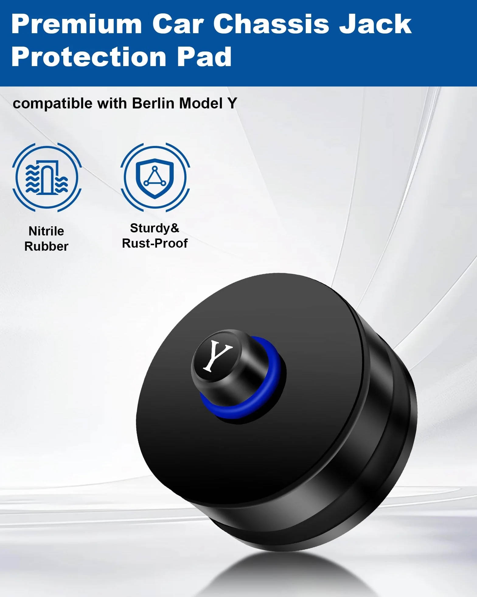 RUIZHI 4PC Jack Pad Gomma per Cric Tesla Model Y Berlin 20mm Tampone in Gomma Protezione Batterie Telaio