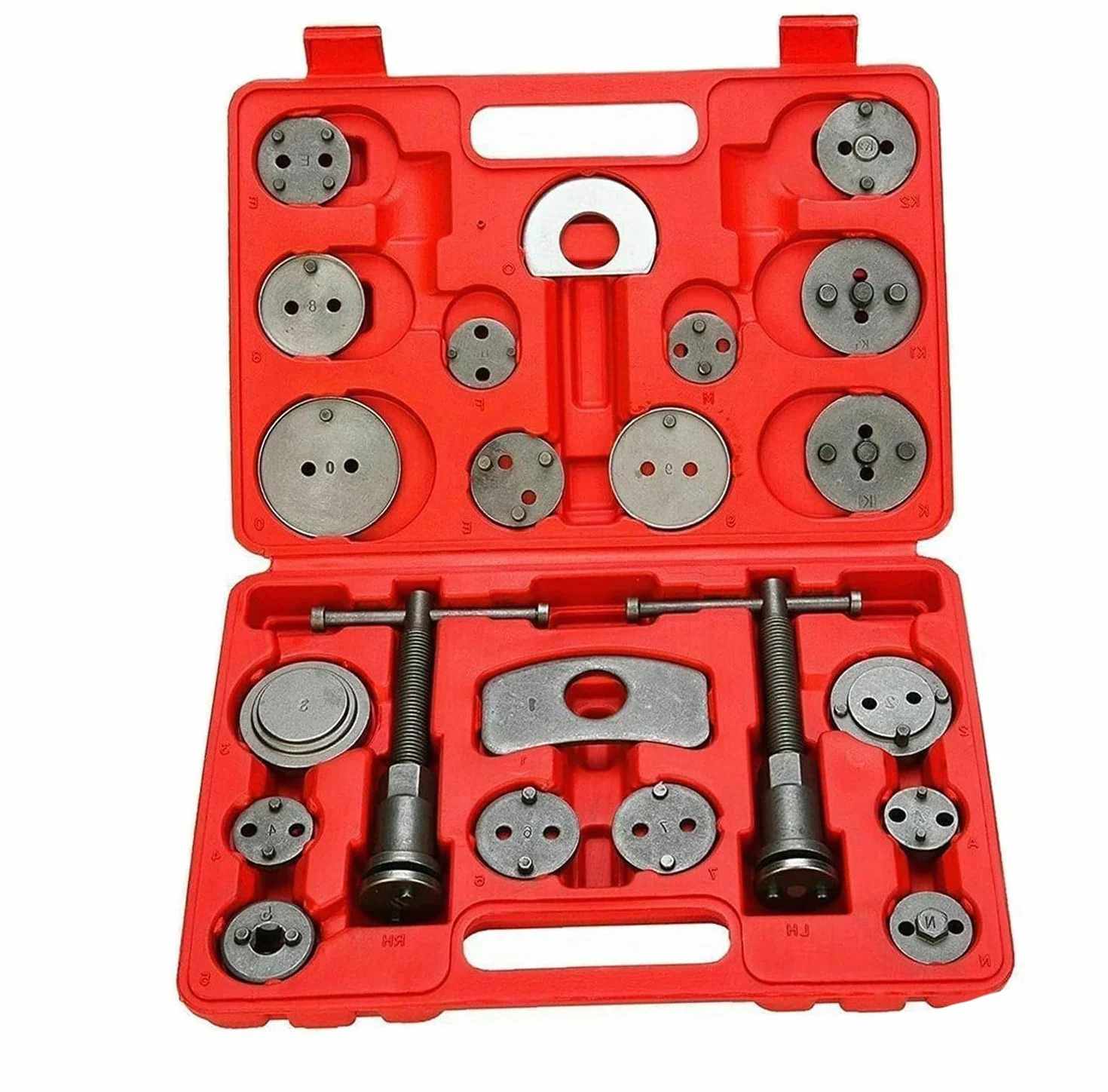 Set di 22 attrezzi universali per riparazione pistoni e pinze freno a disco compressore