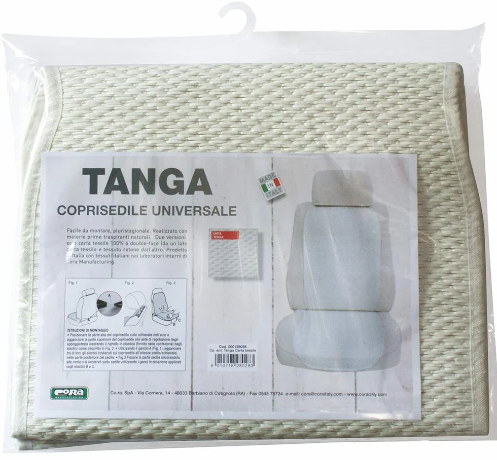 CORA Tanga Coprisedili Auto Carta Tessile