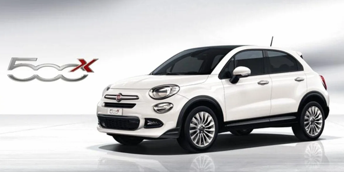 ASC Tappetini Auto Compatibili con Fiat 500X Cross-Lounge-Sport 2014-2024, Moquette, 2 Loghi Ricamati, Bordo Antiscivolo Nero, Bottoni e Battitacco