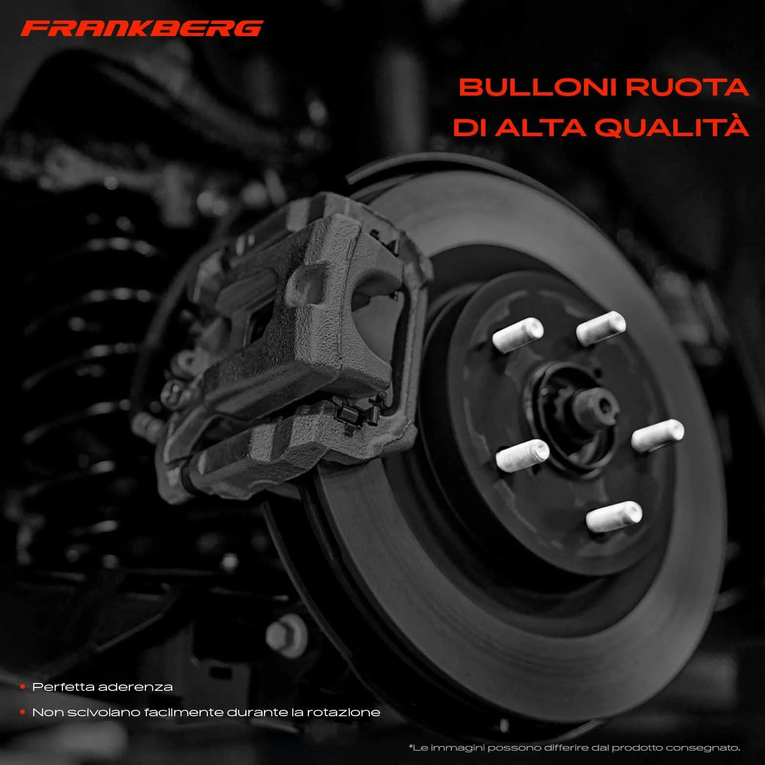 Frankberg 5x Bulloni ruota M14 x 1,25 mm Compatibile con Serie 1 2 3 4 5 6 7 8 X2 X3 X4 X5 X6 I3 I8 M.I.N.I B7