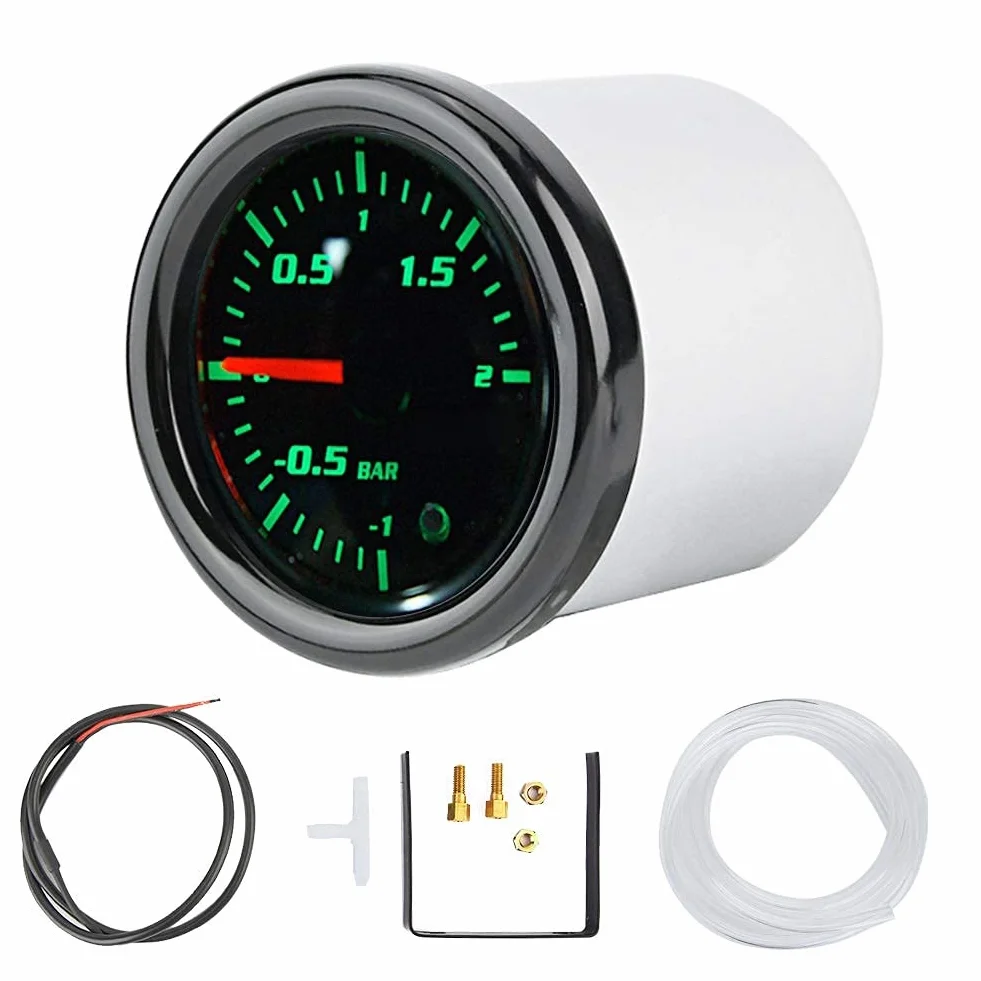 Kit misuratore turbo boost, display a LED universale 2 "52mm Misuratore turbo boost per moto con sensore
