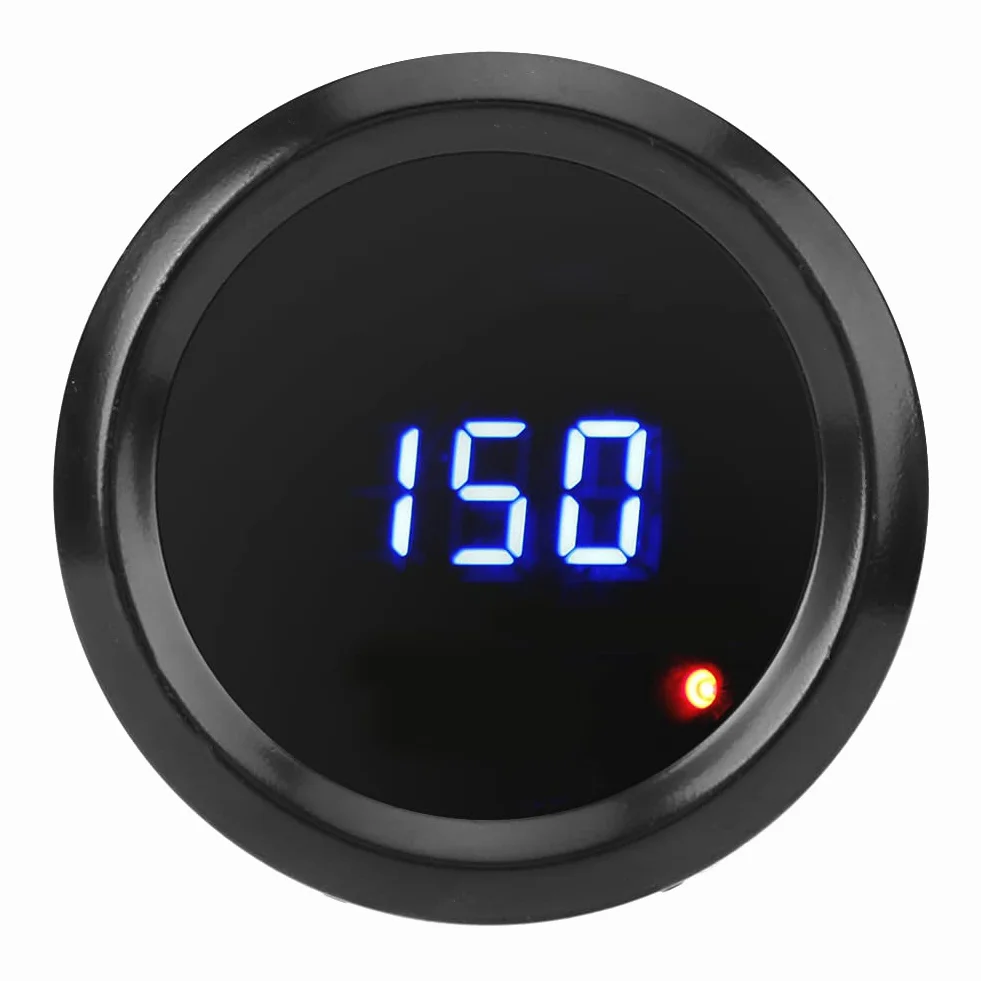 Akozon Termometro Olio 52 mm LED Blu Indicatore Temperatura Digitale per Auto