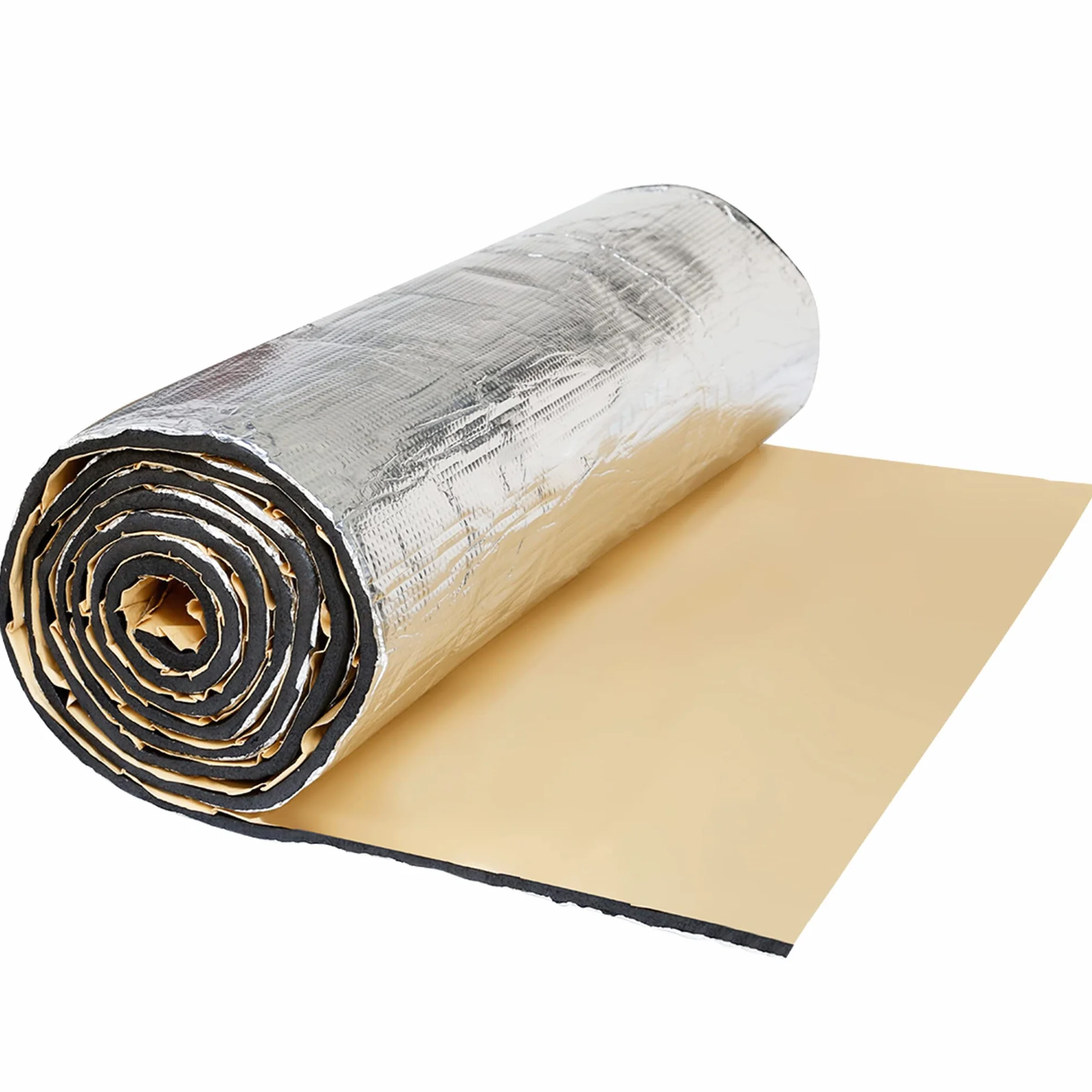 QUARKZMAN Isolante Insonorizzante per Auto 6 mm 200 x 50cm Isolamento Termico Cofano Motore