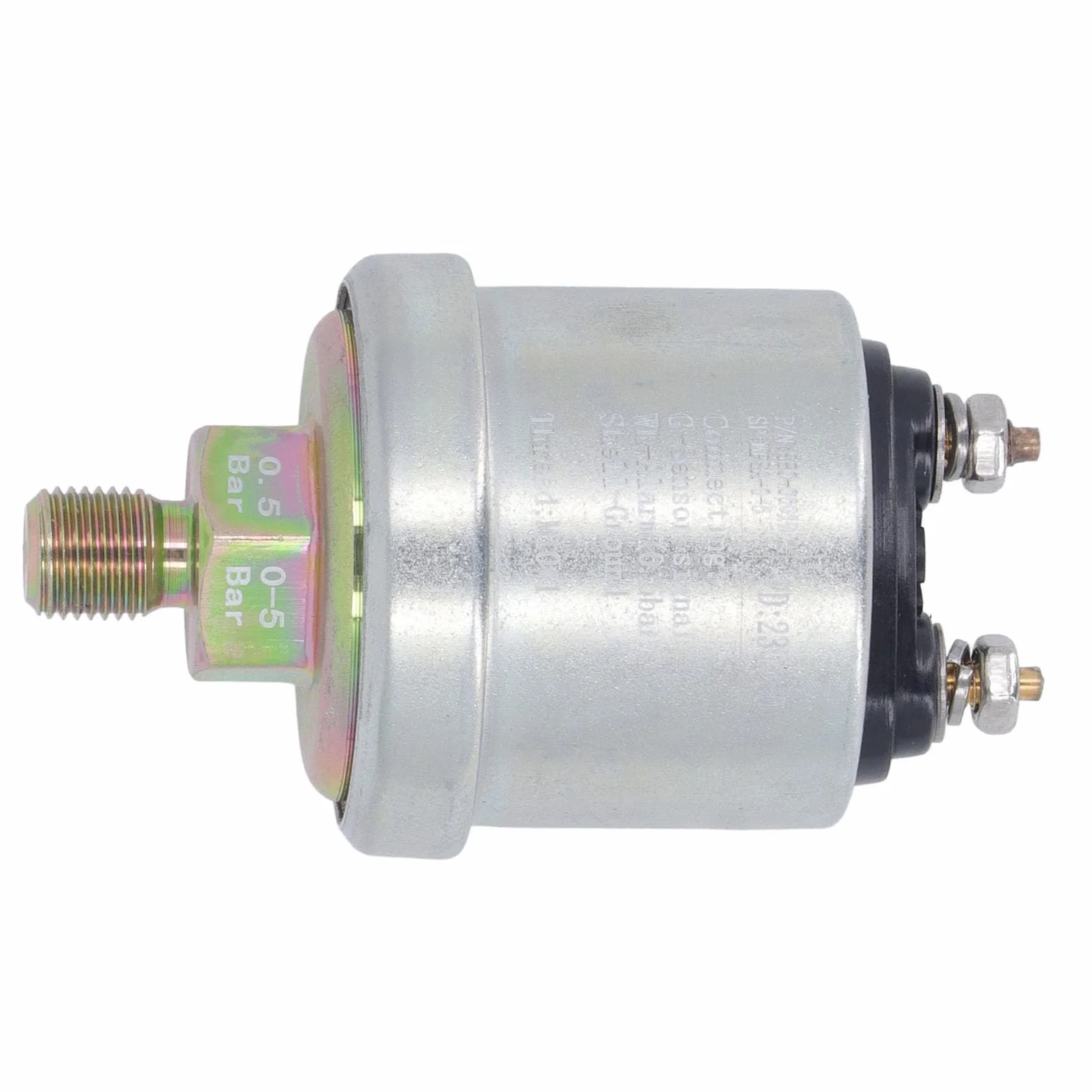 Sensore di Pressione Olio Motore in Ottone, M10x1 Filettatura Maschio 1/8NPT, Alta Pressione 0-5 bar, Resistente al Calore