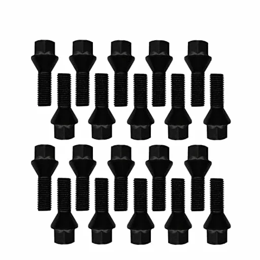 TRACER 20 bulloni per ruota conici 60° M12 x 1,25 28mm compatibili con Alfa Romeo, Peugeot, Fiat, Citroen