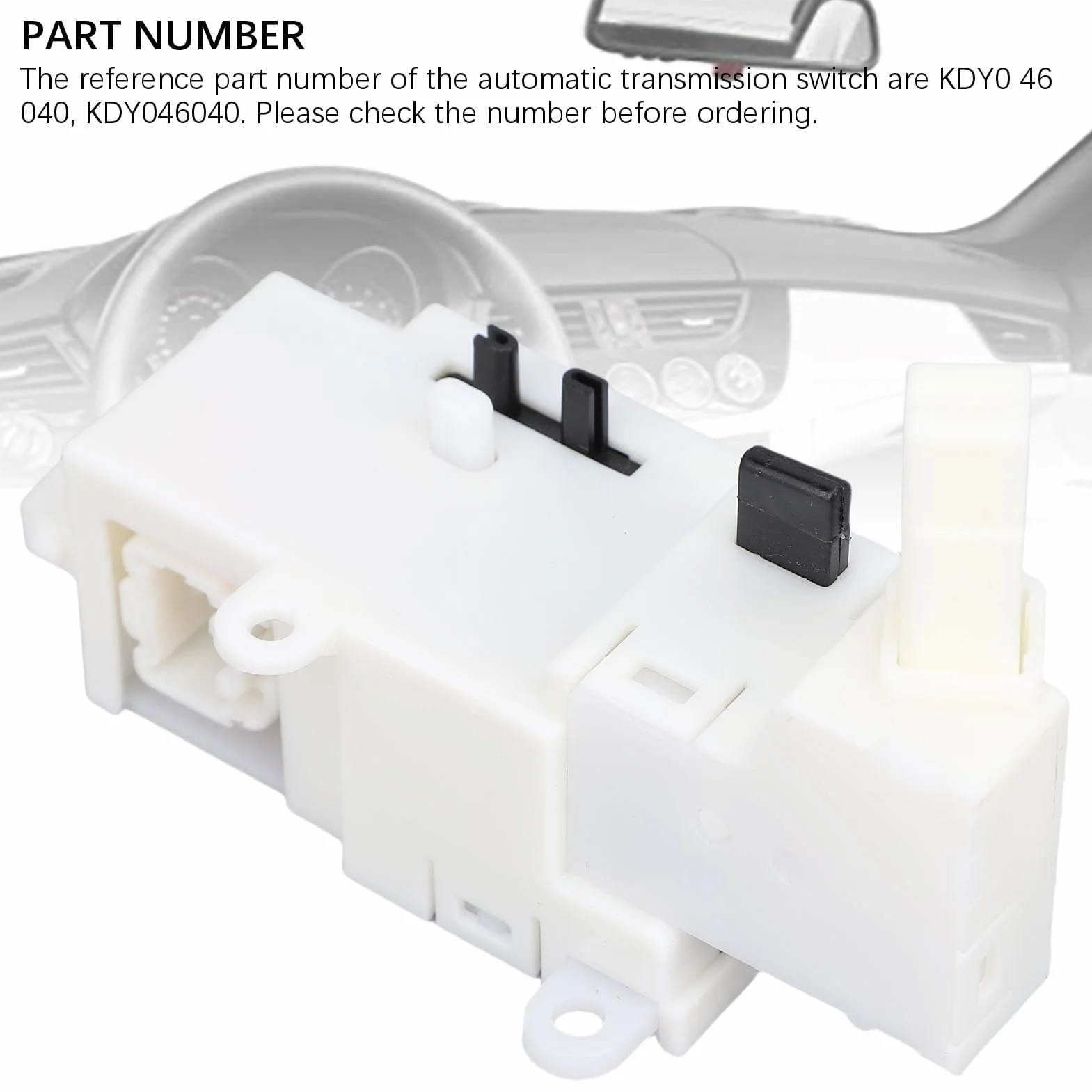ciciglow Interruttore del Cambio Automatico a 12 Pin con Viti, Interruttore del Cambio della Trasmissione Aggiornato, Sostituzione KDY046040 Compatibile con CX-5 6