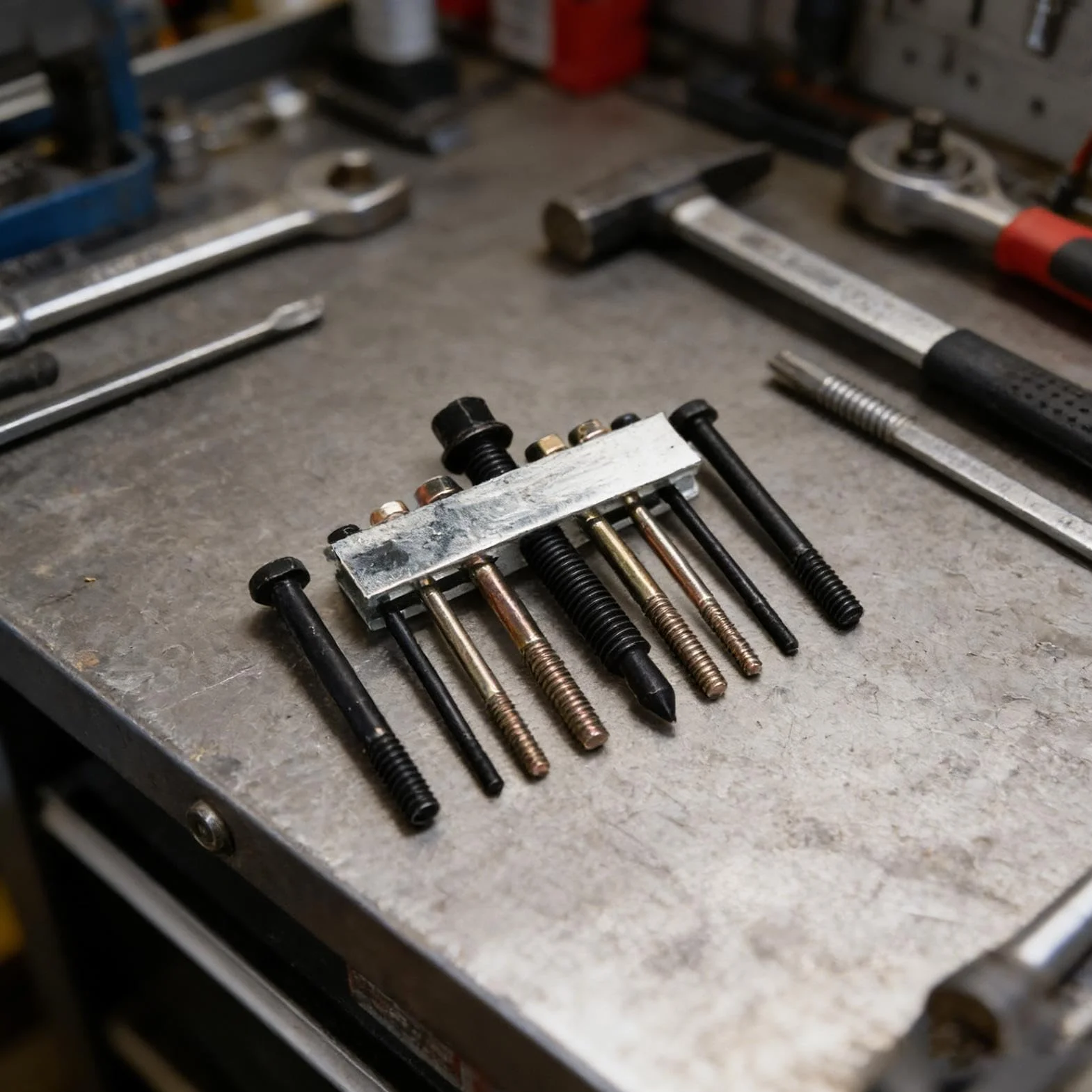 Attrezzo per Sfilare Pulegge Regolabile Resistente Kit Sterzo Freni Autocarro SUV Berlina