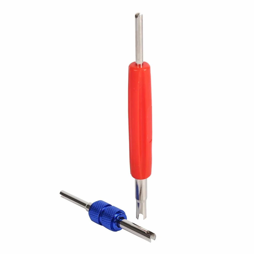 Car Valvola A/C 102pcs Alluminio Accessori R134a R12 Valvola nucleo con strumento di rimozione