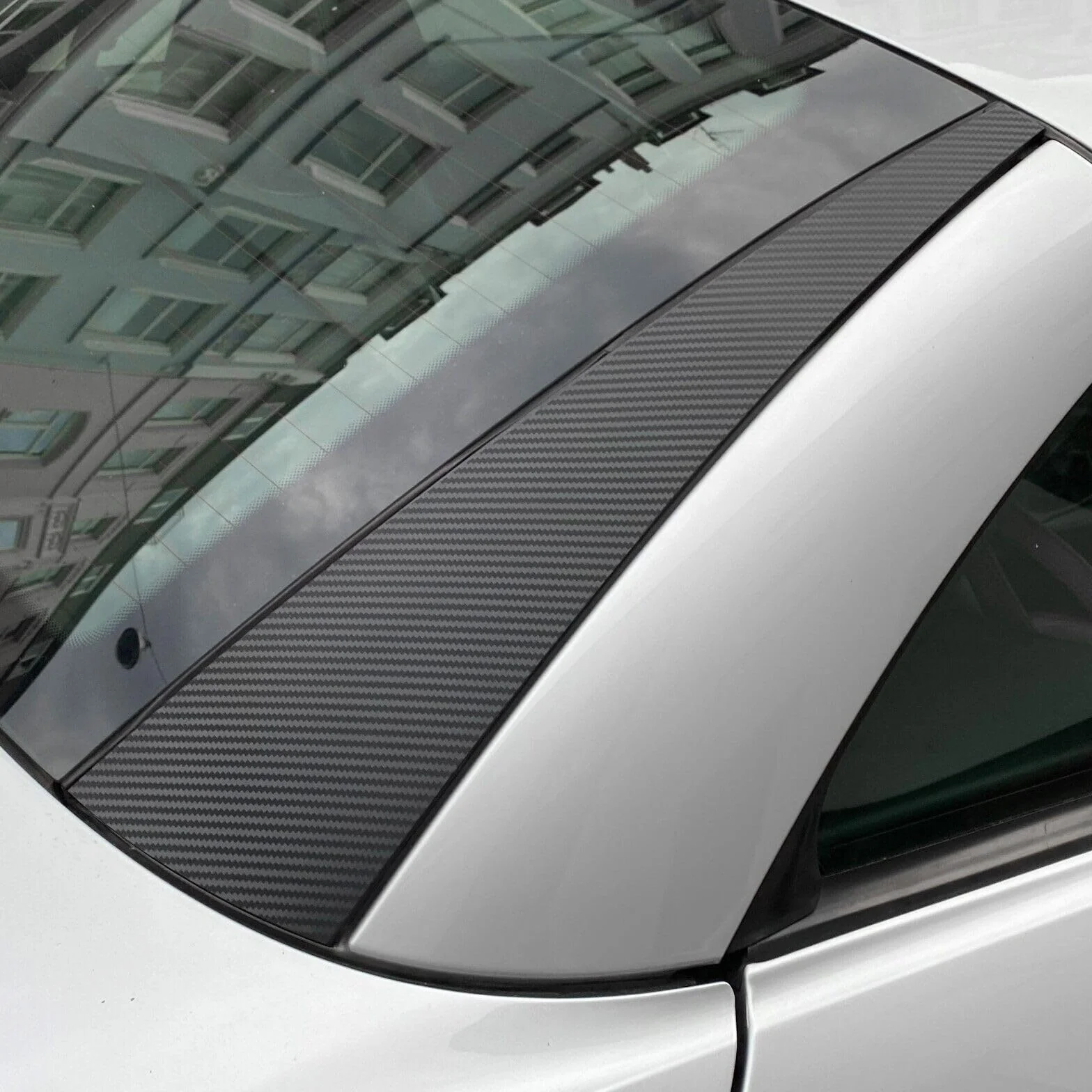 Pellicola protettiva montante B/C esterno Mercedes SL R230 2001-2011 nero lucido