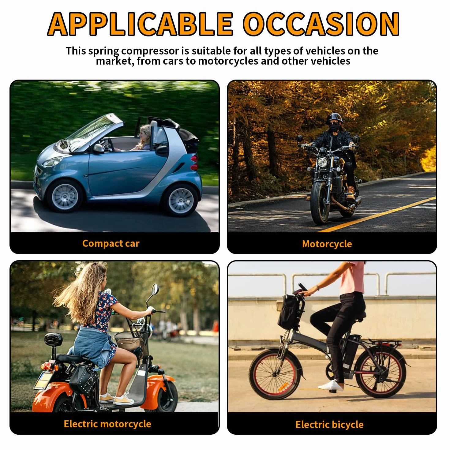 Smonta Molle Ammortizzatori Attrezzi per Moto Compressore 2 Pezzi