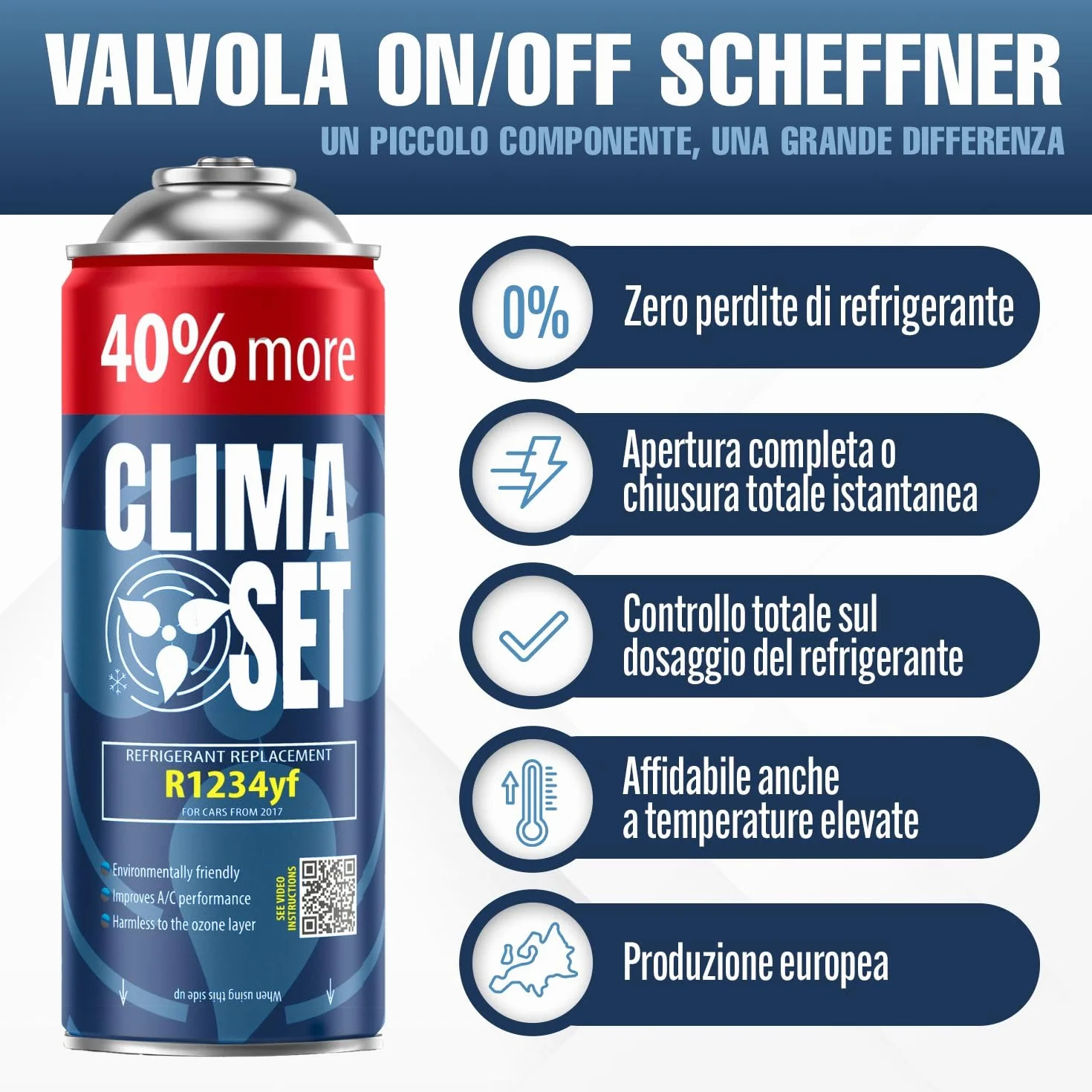 R1234yf Gas Refrigerante di Ricambio - Liquido di Raffreddamento per Climatizzatore Auto - Bombola di Gas 2x235 g - Kit di Ricarica per Climatizzatore Auto - Ricarica per Climatizzatore