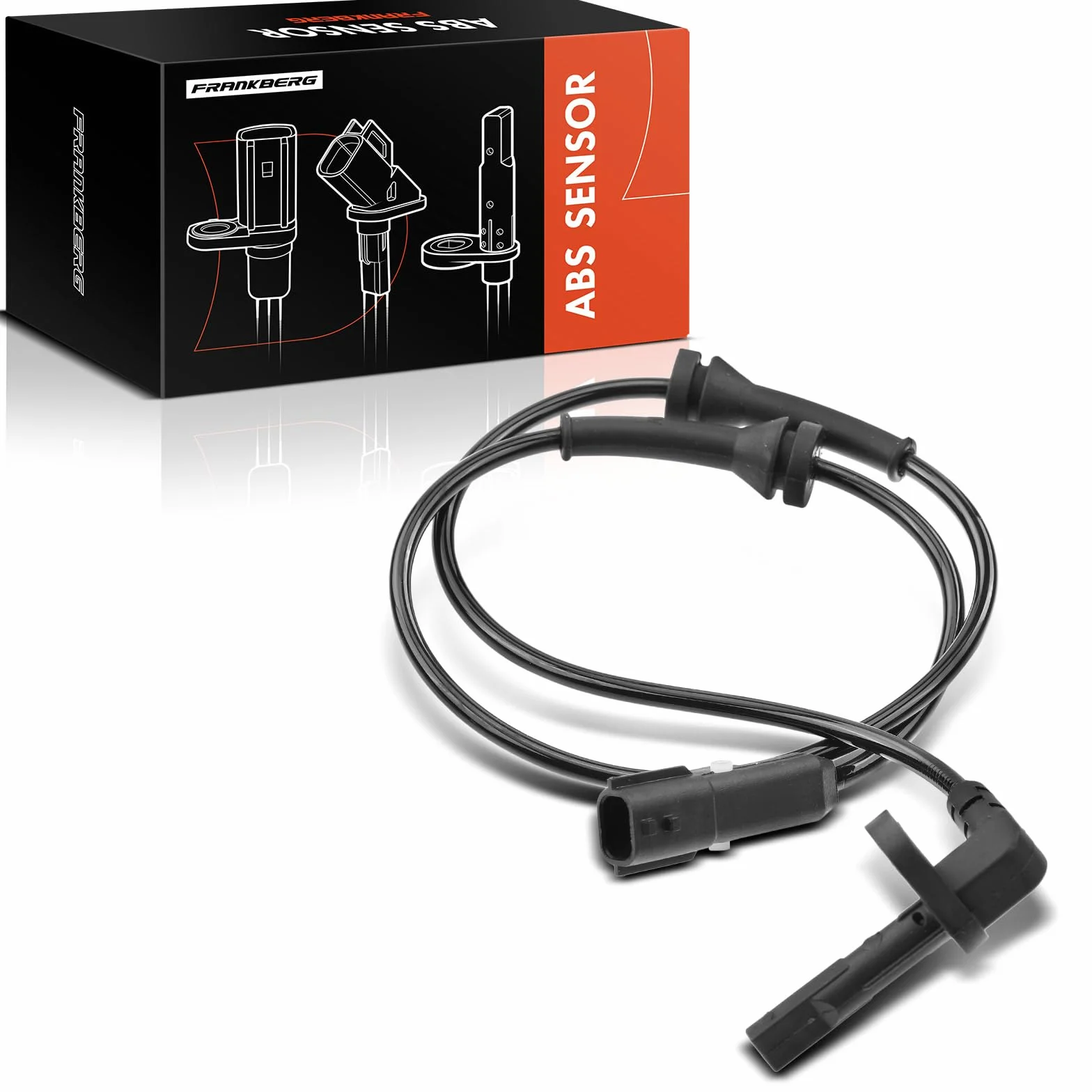Frankberg Sensore Velocità Ruota ABS Sensore ABS 2-Poli Compatibile con Master III Bus JV Movano B Bus X62 Master III Pianale/Telaio EV HV UV Master III Furgone FV Movano B Kipper X62 V46720160