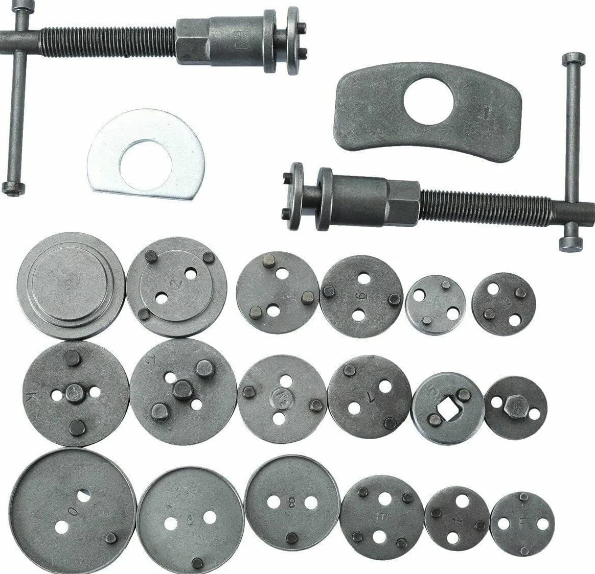 Set di 22 attrezzi universali per riparazione pistoni e pinze freno a disco compressore