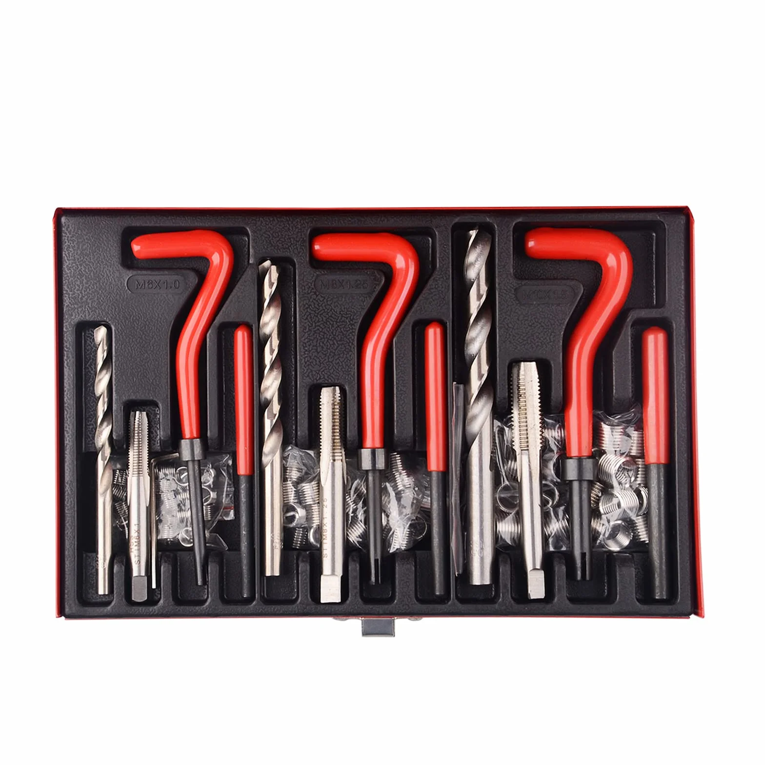 Helicoil M6 M8 M10 Kit riparazione filettature 88 pezzi