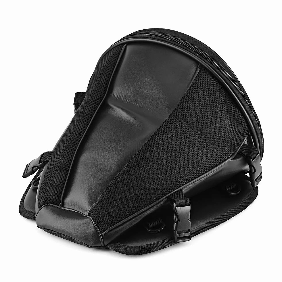 Luocute Borsa Moto Impermeabile, Borsa Sportiva Trasporto Sedile Posteriore, Borsa Coda per Telefono Chiavi Nera