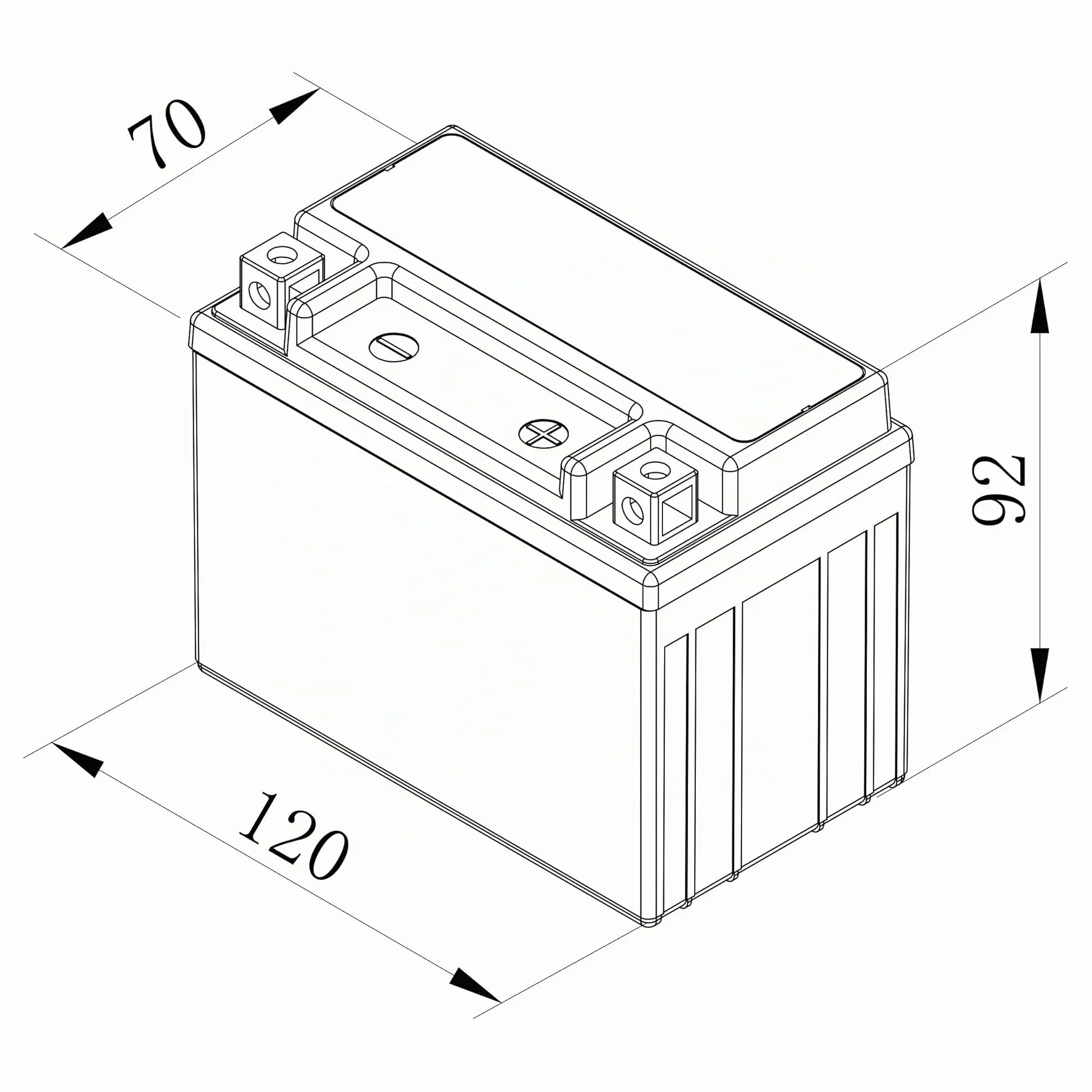 Bosch FA100 Batteria AGM per Motocicli 12V 55A 4Ah Compatibile M4F17 BB4L-B BTB4L