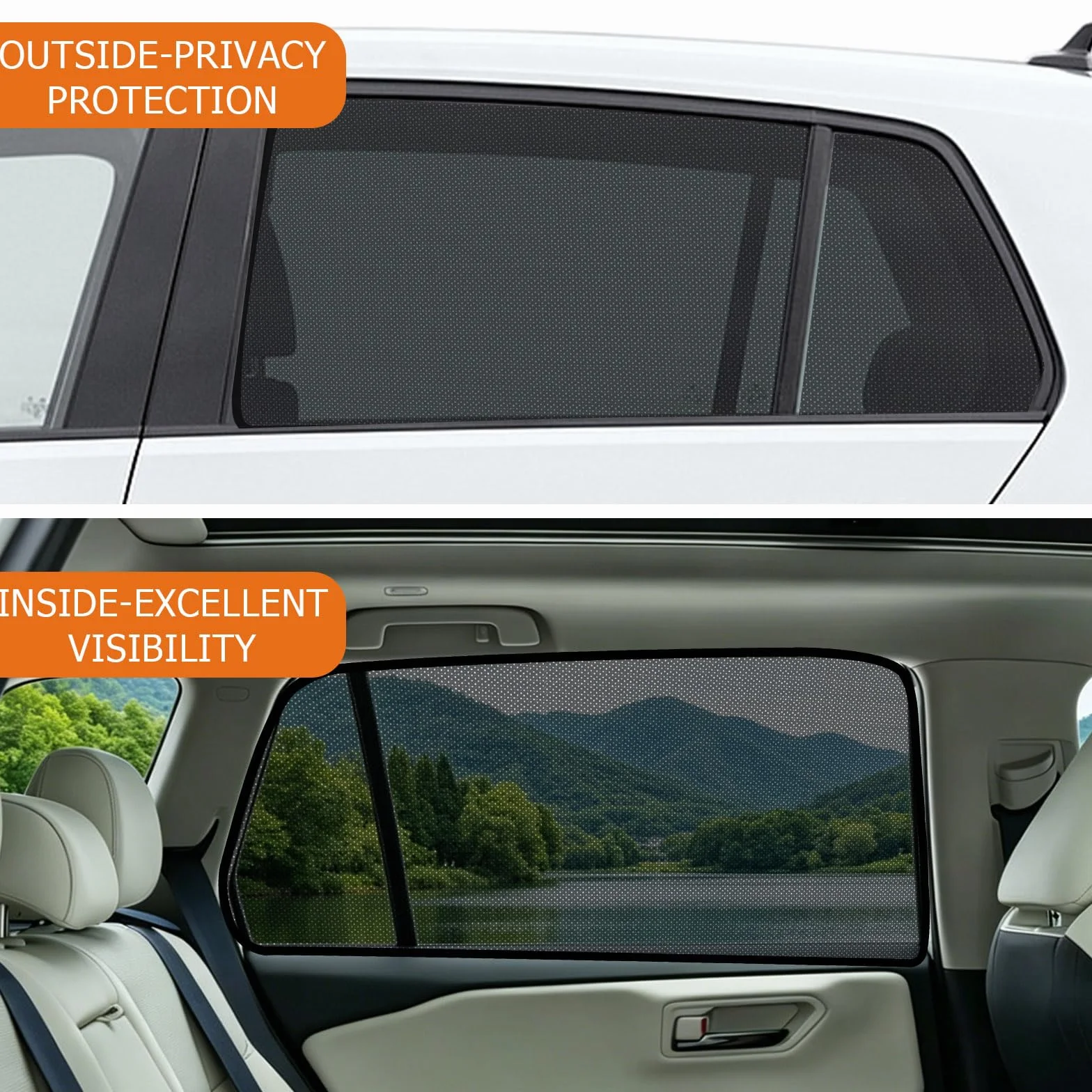 Parasole finestrini laterali posteriori auto VW Golf 7 2013-2021 magnetico protezione solare UV