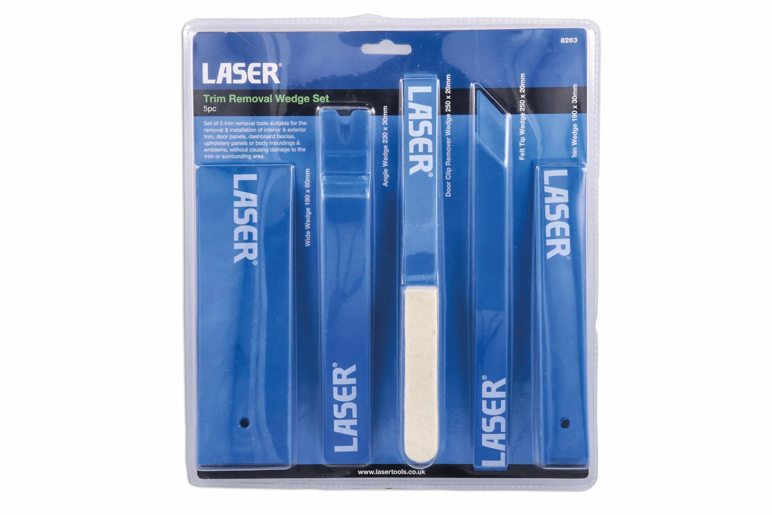 LASER TOOLS 8263 Kit cuneo modanature blu 2x