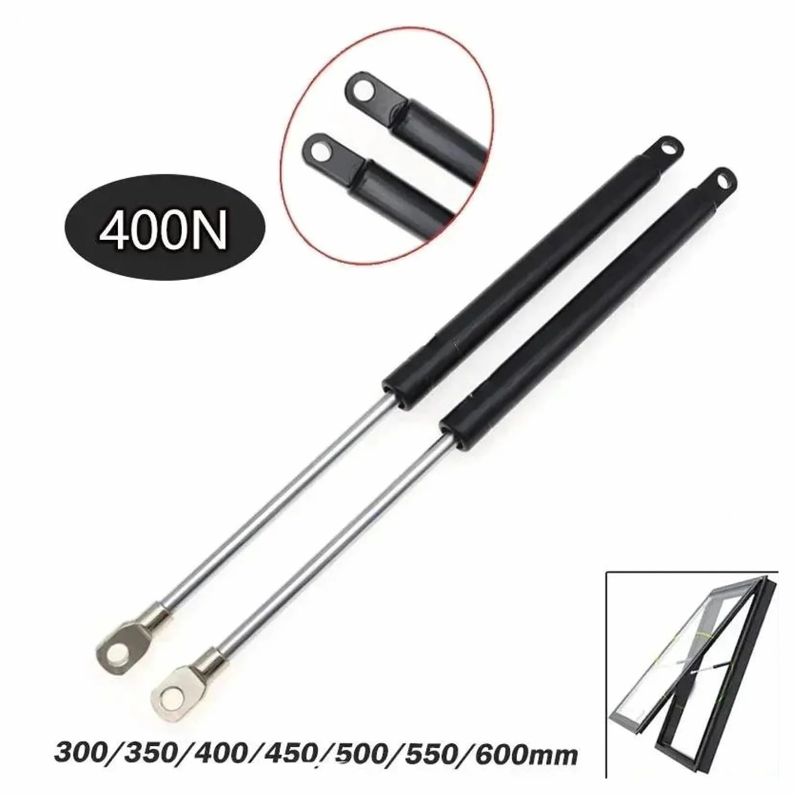 Molle A Gas 2 Pz 400N 300-600mm Ammortizzatori Cofano Bagagliaio Portellone Posteriore Ammortizzatore Barra Supporto Bus Letto Camion Barca Finestra Sostituire(350mm)