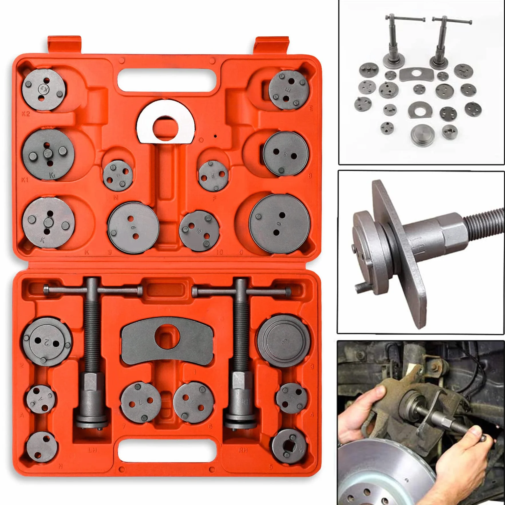 Set di Riparazione Universale 23 Pezzi, Kit Arretratore ad Aria Compressa per Pinze Freni